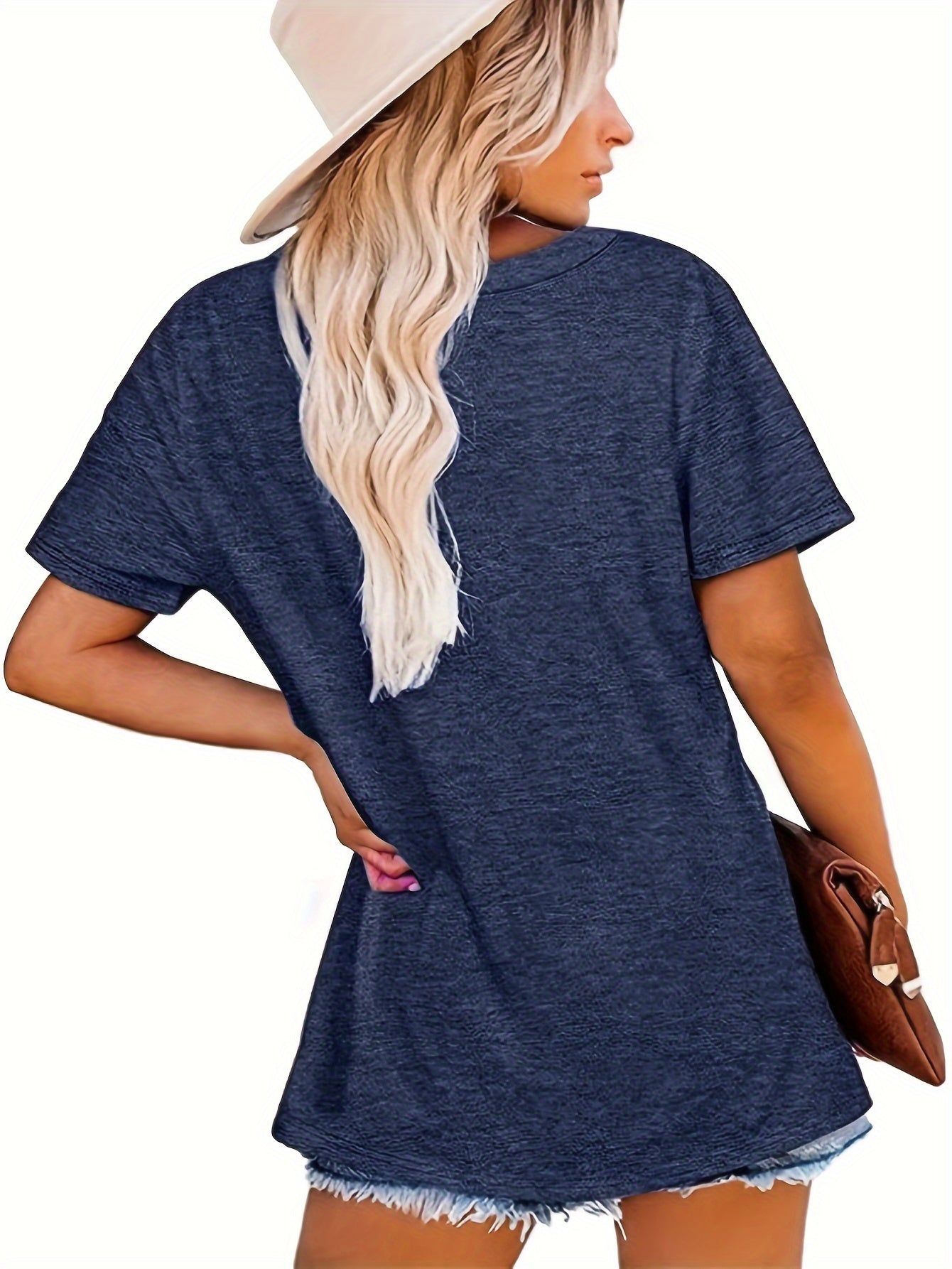 Fall Design Women's Casual Round Neck Printed Short Sleeve T-Shirt