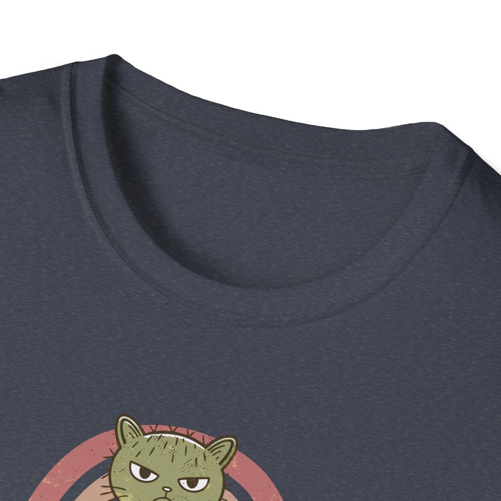 Cute Cat Cactus Unisex T-Shirt, Funny Cat Lover Gift, Plant Enthusiast Tee, Gift for Her, Quirky Humor Shirt, Summer Fashion