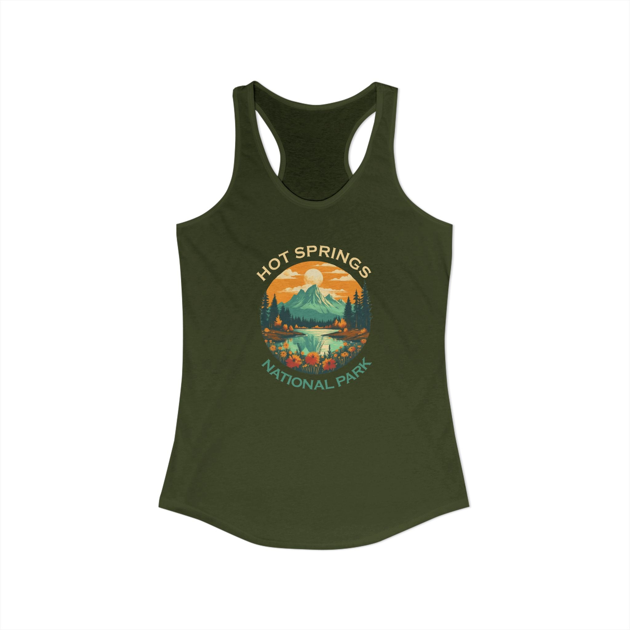 Hot Springs, Women's Ideal Racerback Tank