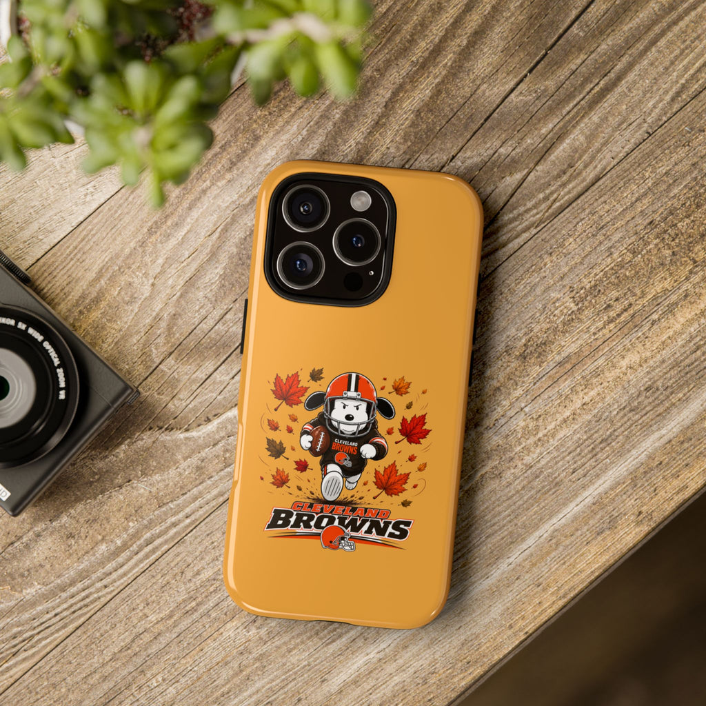 Cleveland Browns Fall Snoopy Touchdown Phone Case, 55 Sizes