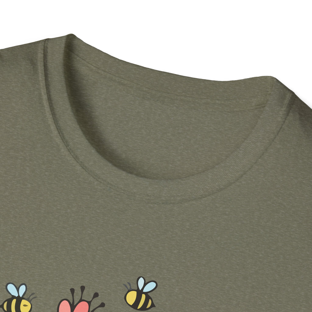 Summer Flowers & Bees Retro Floral T-Shirt