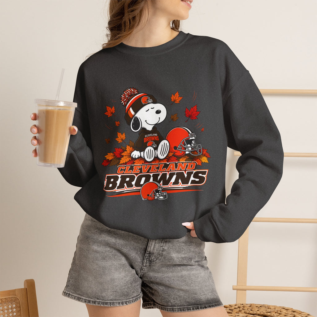 Cleveland Browns Fall Snoopy Sweatshirt for Men and Women