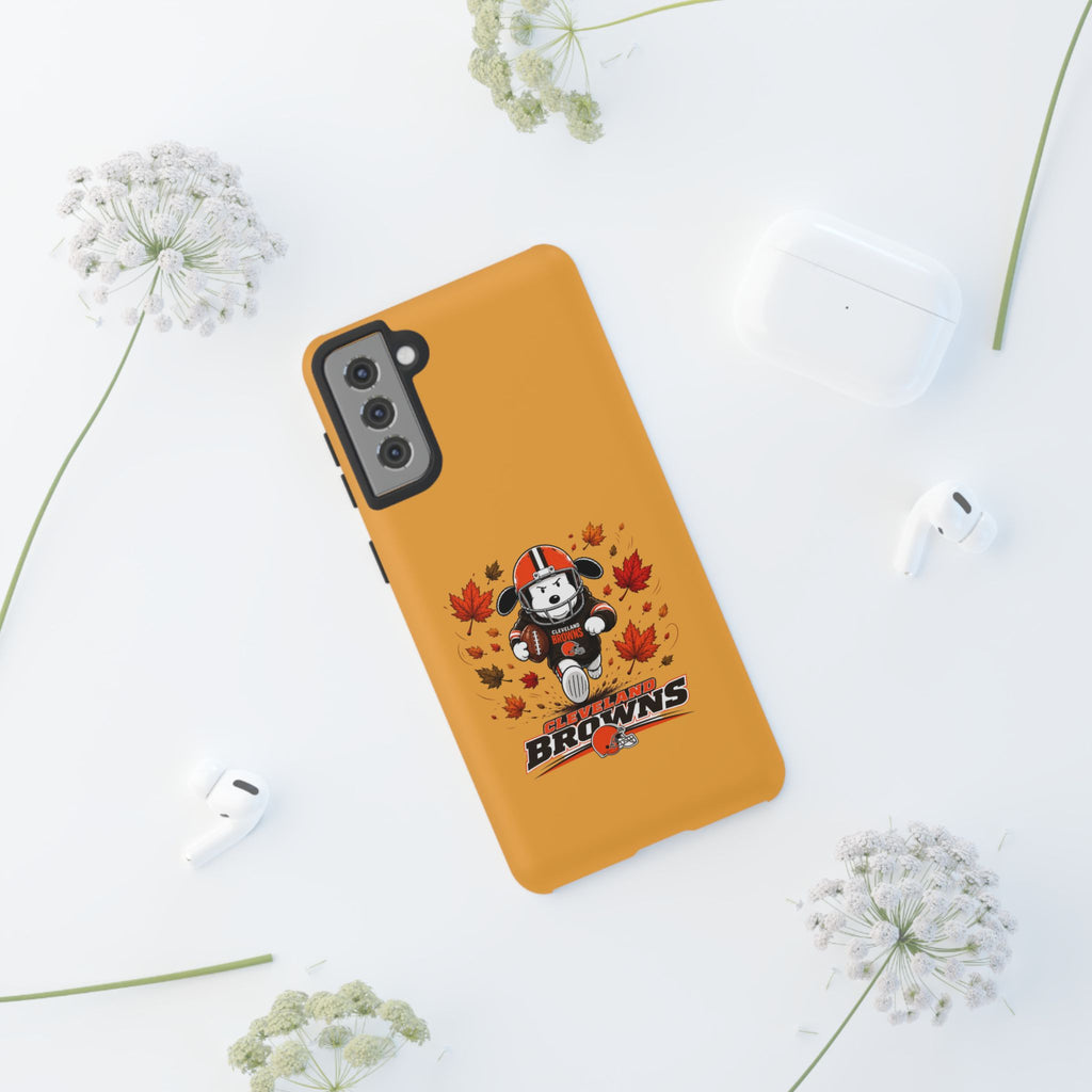 Cleveland Browns Fall Snoopy Touchdown Phone Case, 55 Sizes