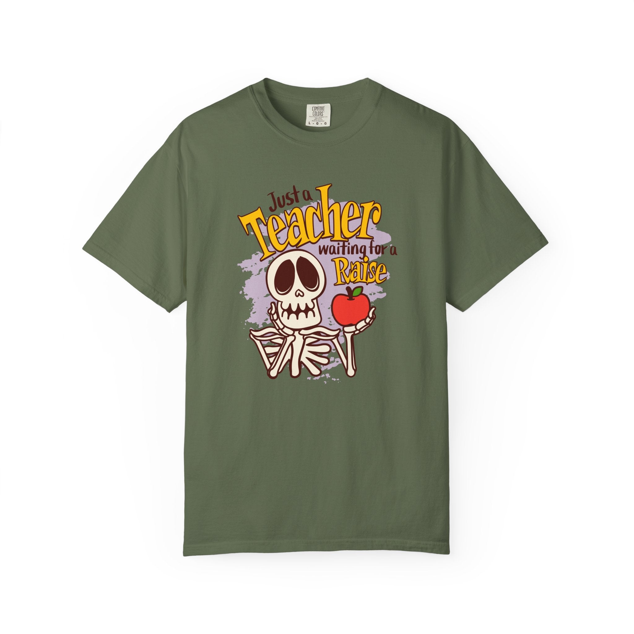 Just a Teacher Waiting for a Raise T-Shirt, Funny Teacher Halloween T-Shirt