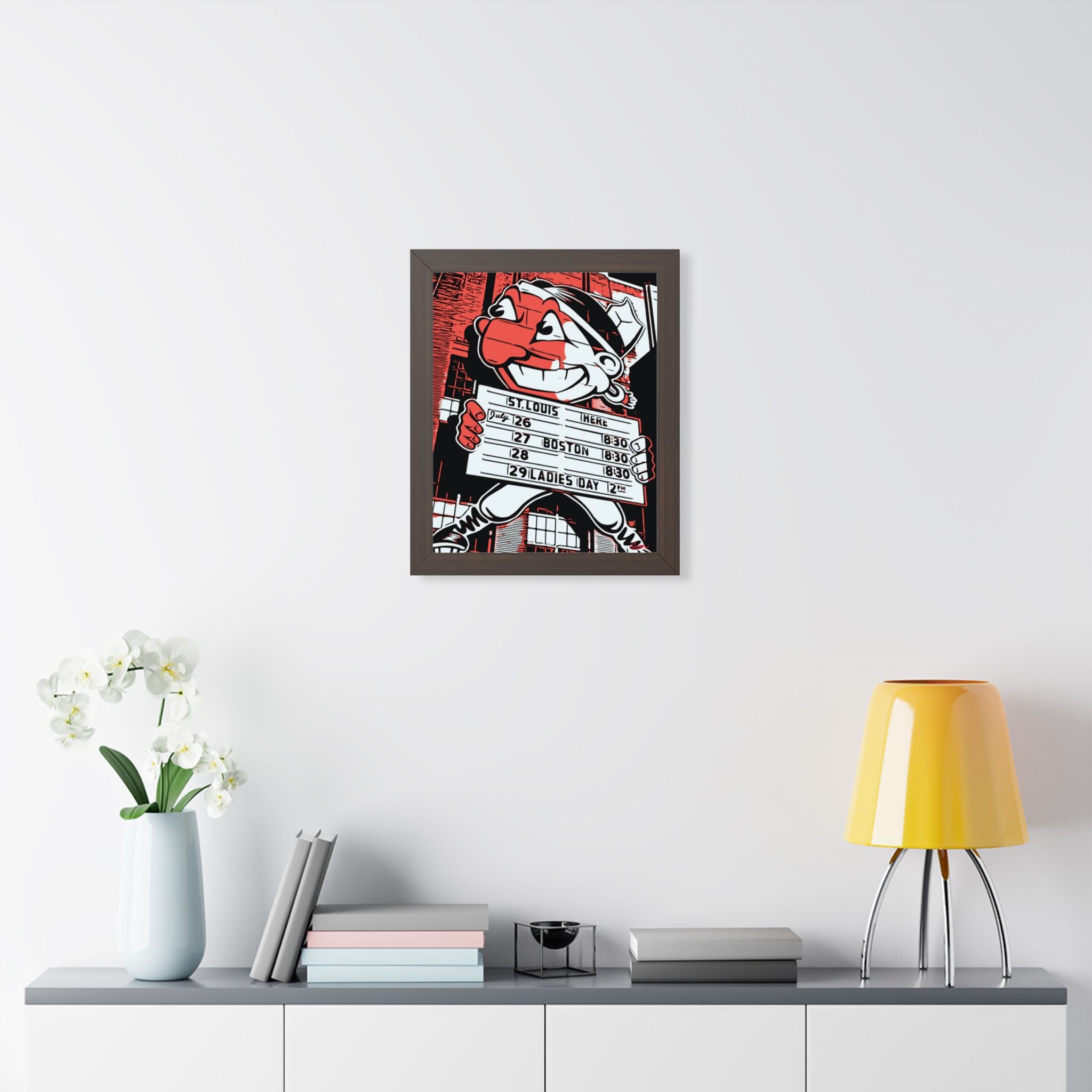 Retro Cleveland Indians Framed Wall Art