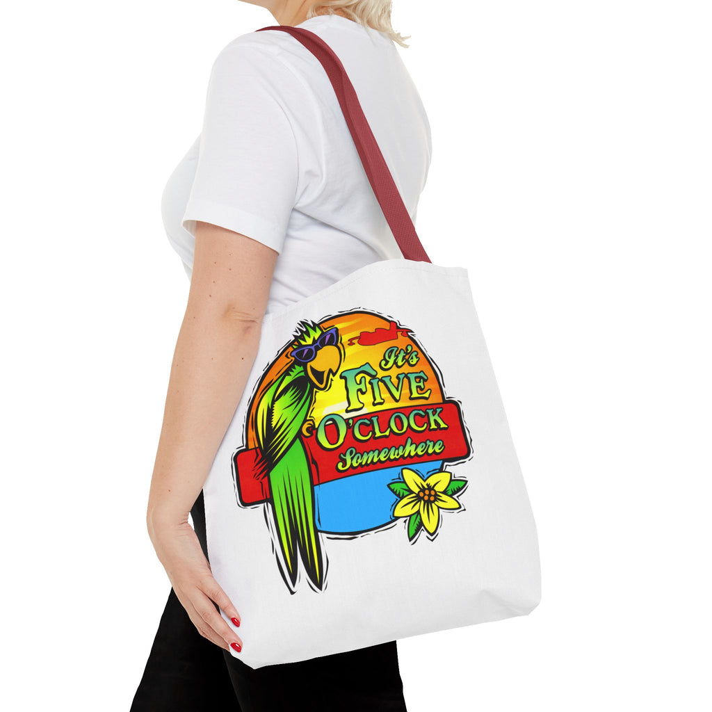 It's Five O'Clock Somewhere Tote Bag, Jimmy Buffett Tote Bag, 3 Sizes