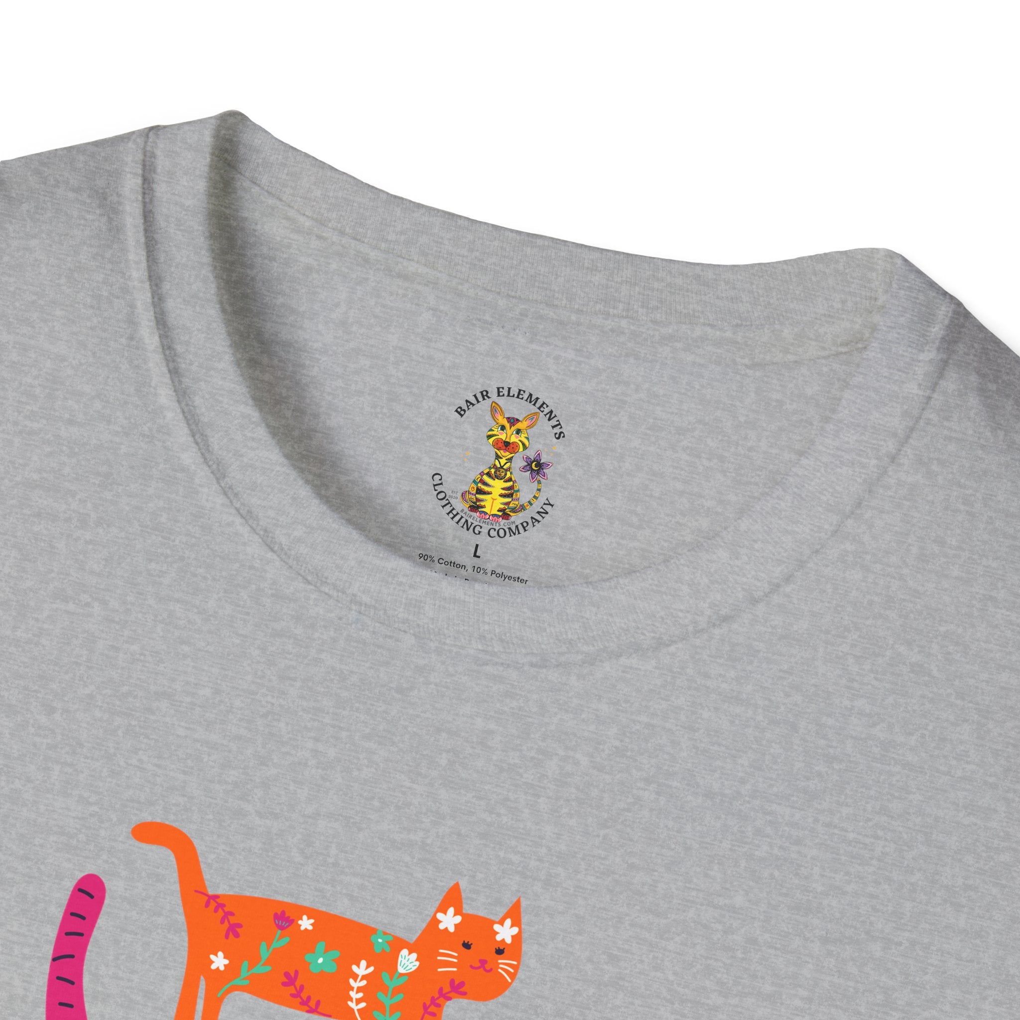 Personalized Grandma Cat T-Shirt, Mother's Day T-Shirt, Sizes XS-5X, Cat Print T-Shirt for Women