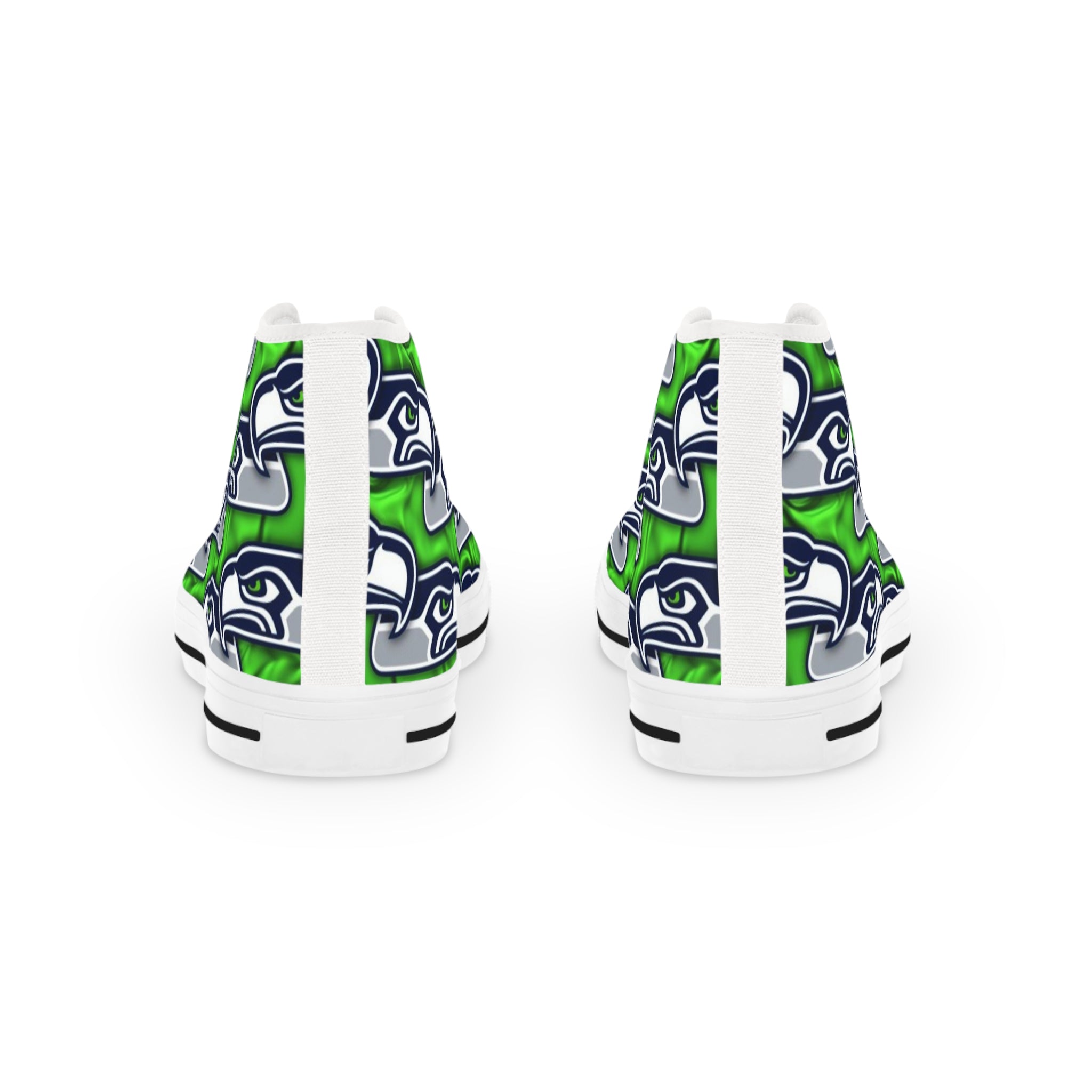 Seattle Seahawks Men's Hi-Top Sneakers, NFL Football Shoes, Football Fan Gear, Unique Sports Shoes, Seattle Seahawks Gift