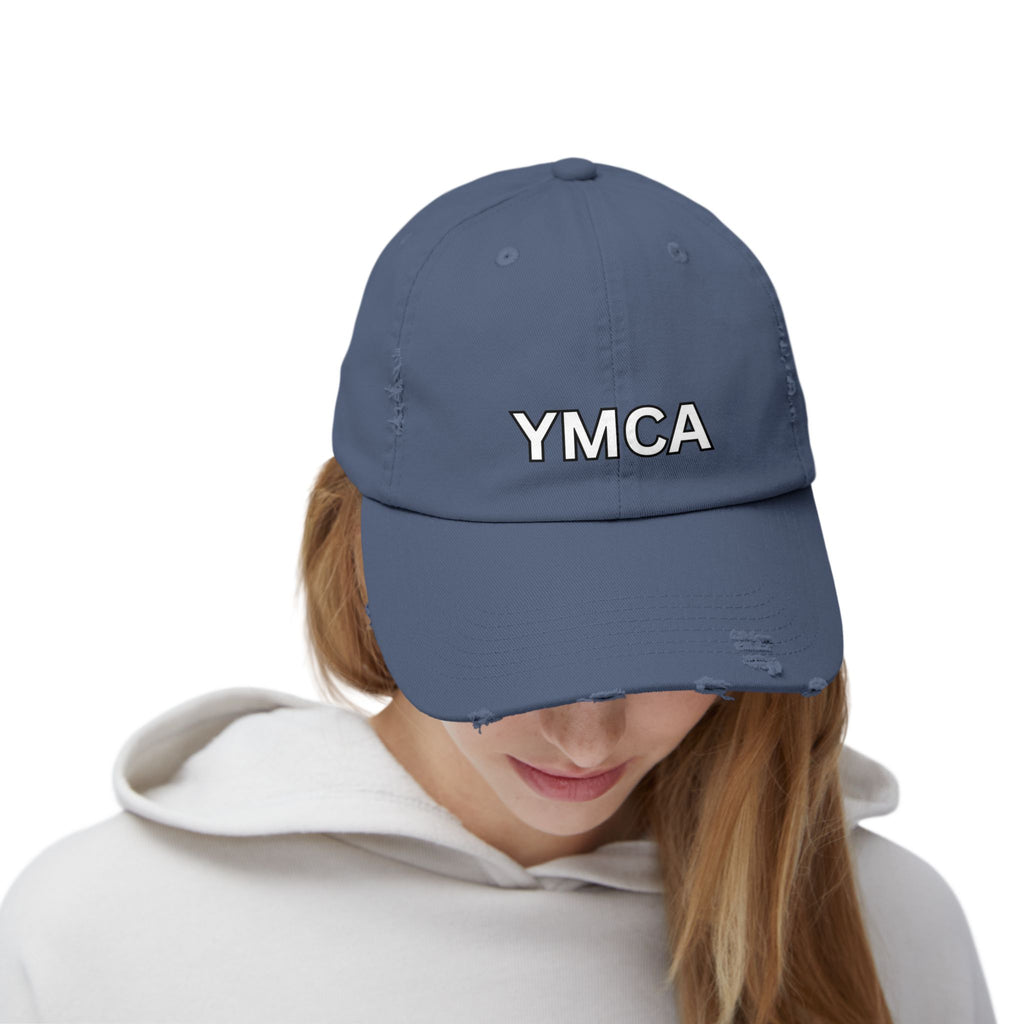 YMCA Distressed Cap, Village People Hat, Retro Baseball Cap, 70s Music Fan Gift,