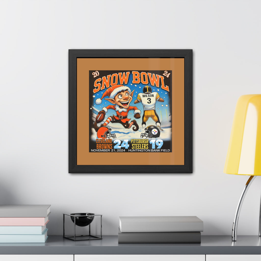 Cleveland Snow Bowl 2024 Limited Edition Wall Art Framed Poster 16 X 16, 24 X 24