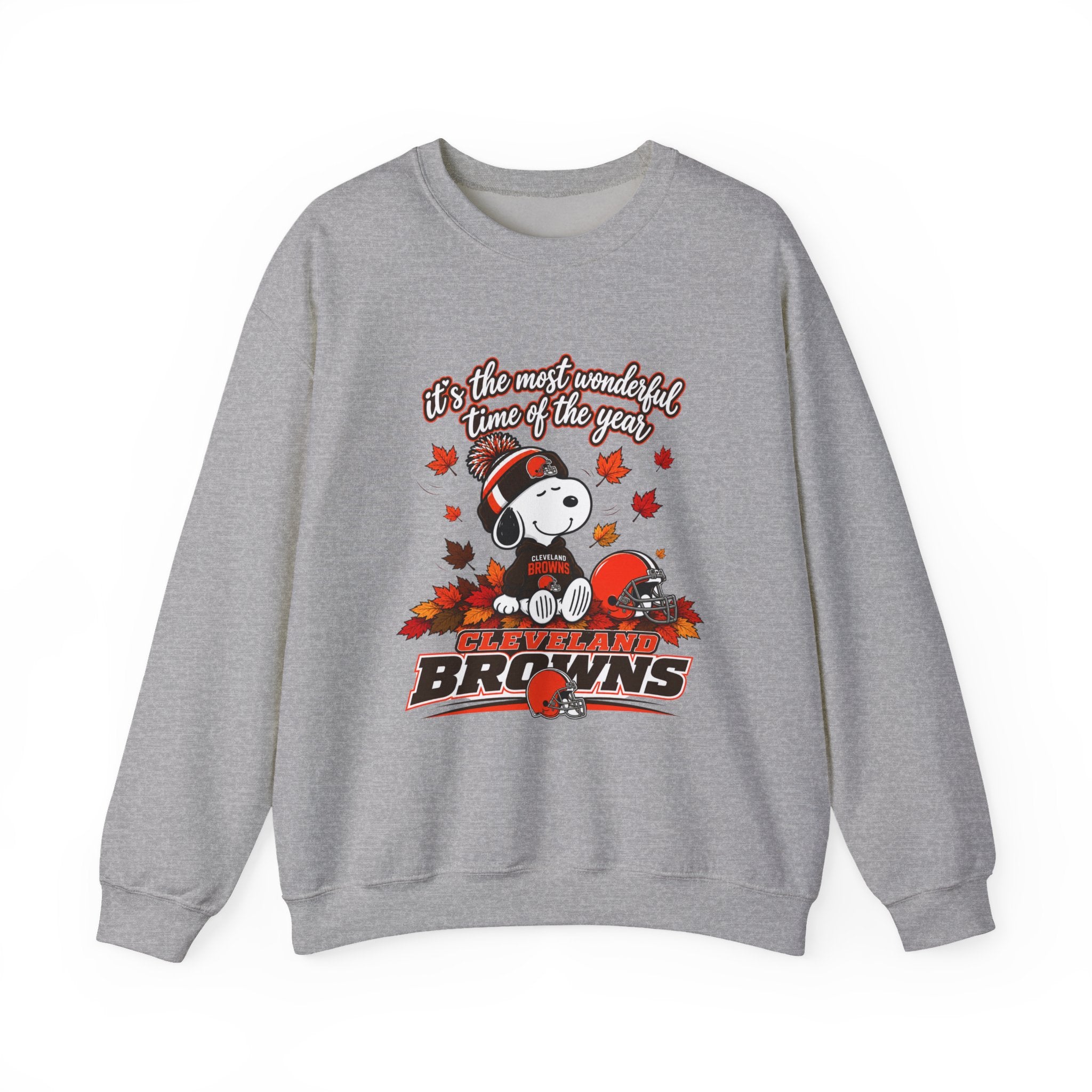 Cleveland Browns Fall Snoopy “It’s the Most Wonderful Time of the Year” Sweatshirt