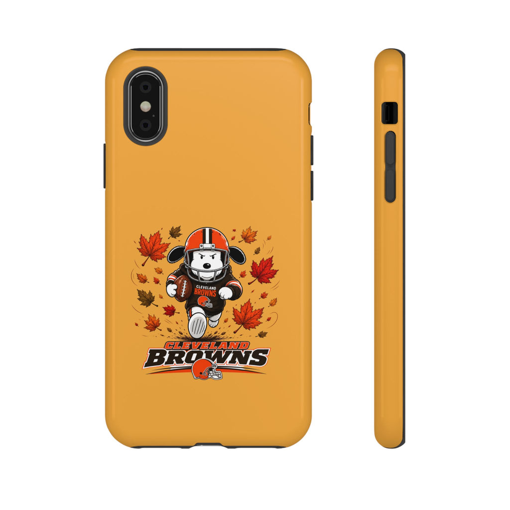 Cleveland Browns Fall Snoopy Touchdown Phone Case, 55 Sizes