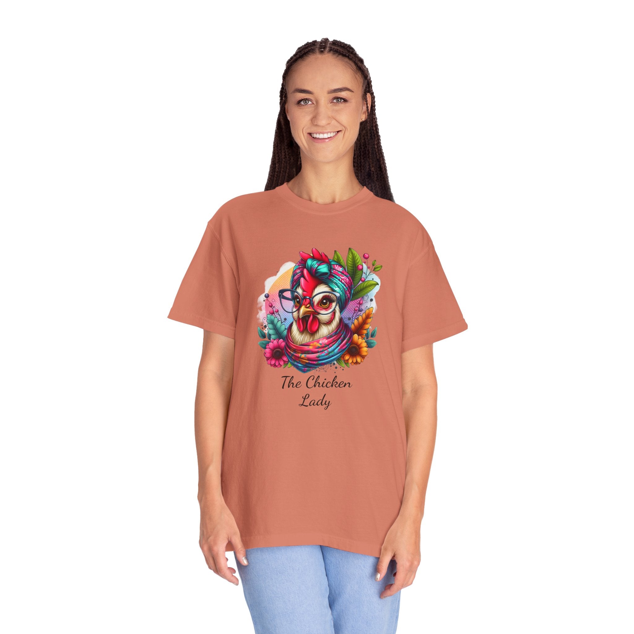 Personalized Chicken Lady T-shirt, Pet Chicken T-Shirt, Backyard Chickens