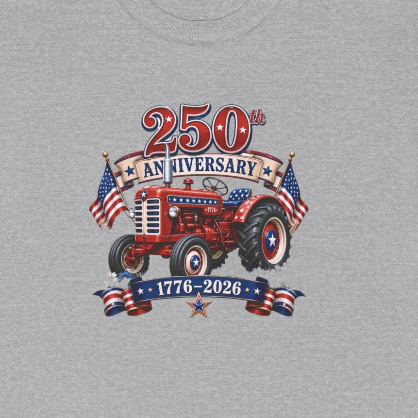 USA Farm Tractor Patriotic July 4th T-Shirt