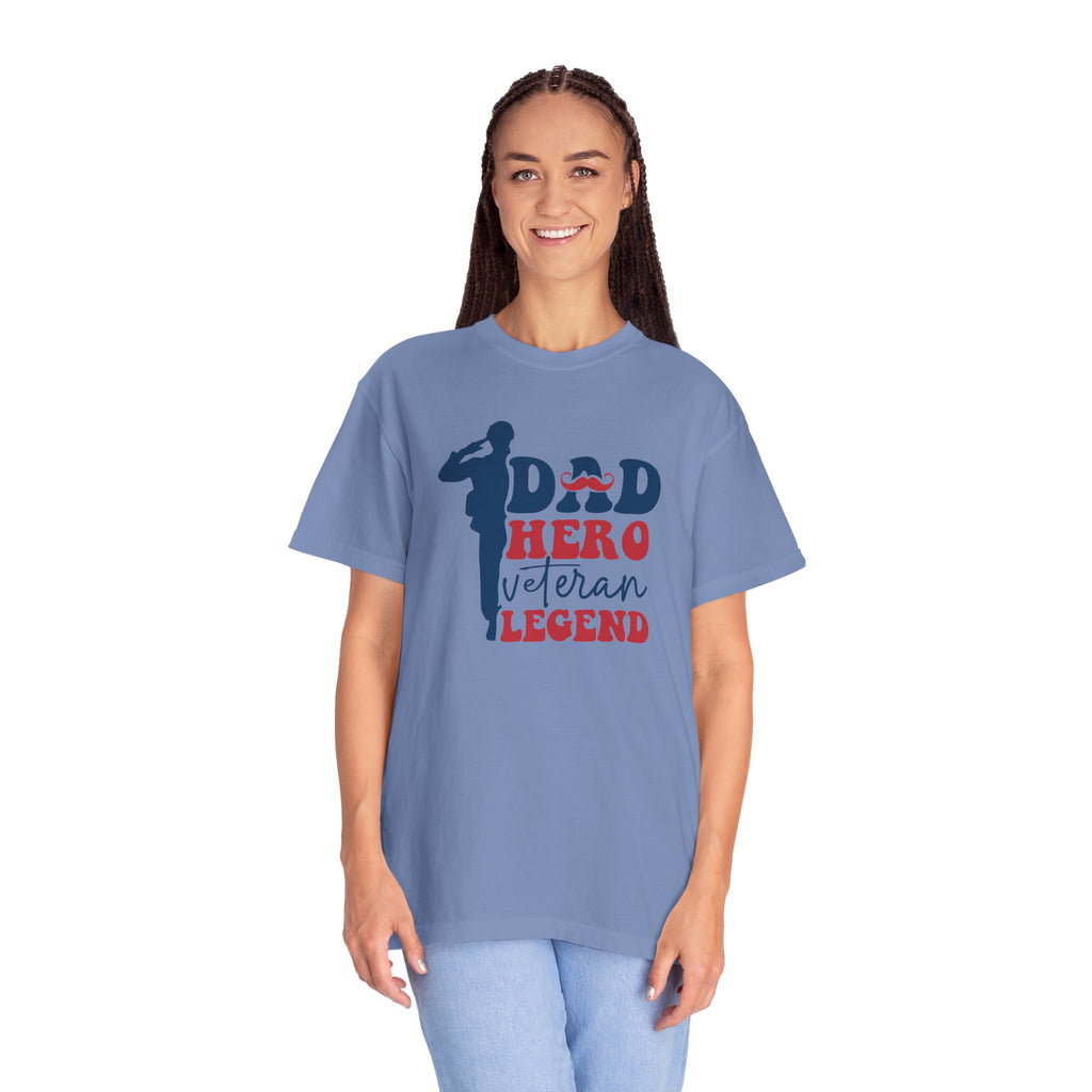 Dad Hero Veteran Legend T-Shirt, Father's Day Gift, Patriotic Shirt, Military Dad Tee, Family Man Top
