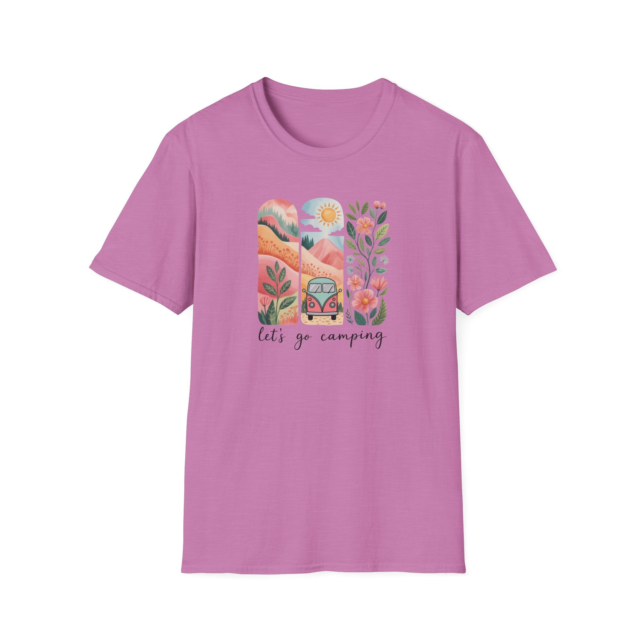 Let's Go Camping Retro Camping Shirt, 70's Camping Shirt