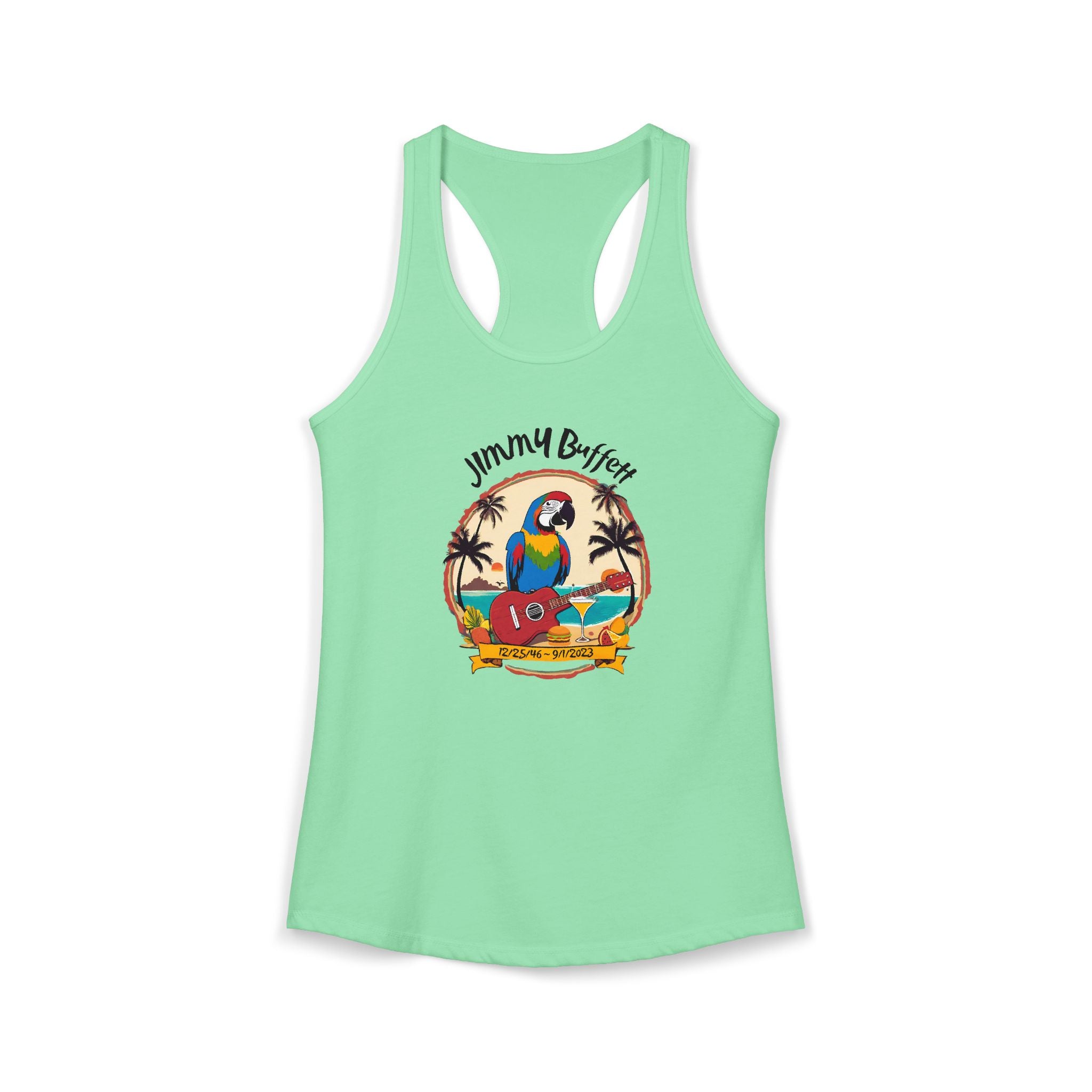 Jimmy Buffett Tribute Tank, Women's Ideal Racerback Tank