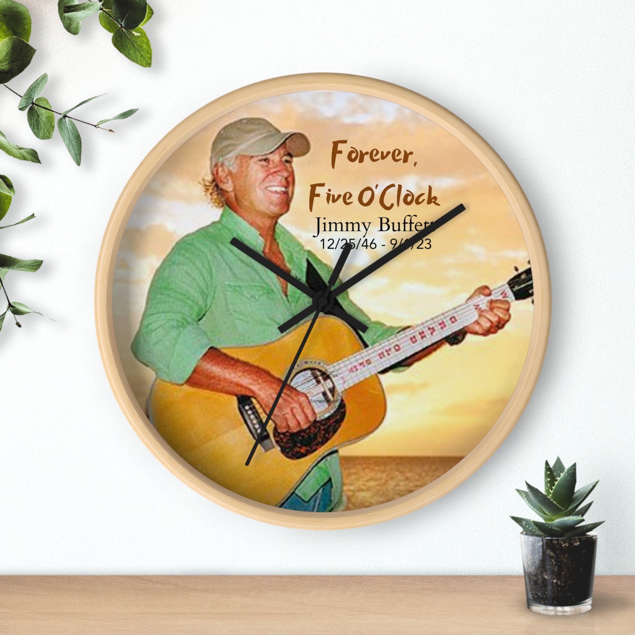 Forever, Five O'Clock, Jimmy Buffett Wall Clock