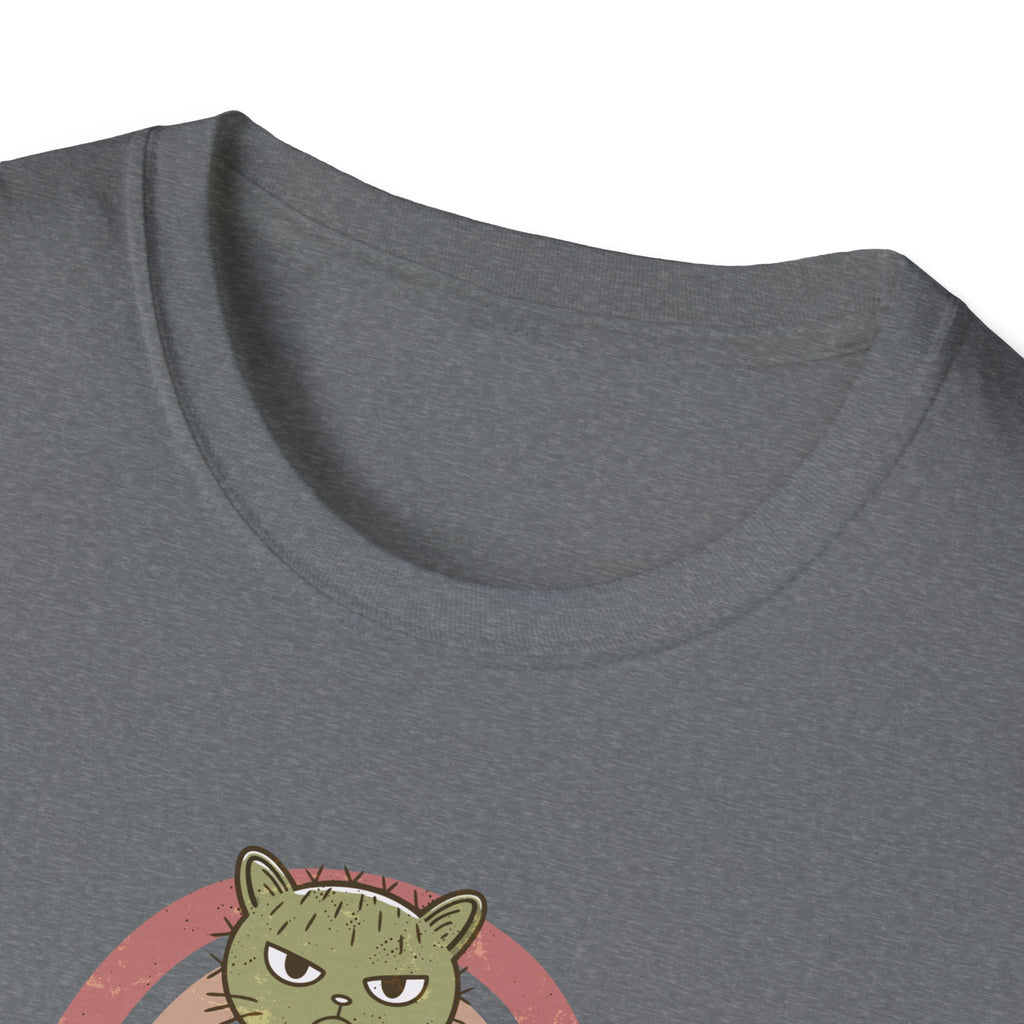 Cute Cat Cactus Unisex T-Shirt, Funny Cat Lover Gift, Plant Enthusiast Tee, Gift for Her, Quirky Humor Shirt, Summer Fashion