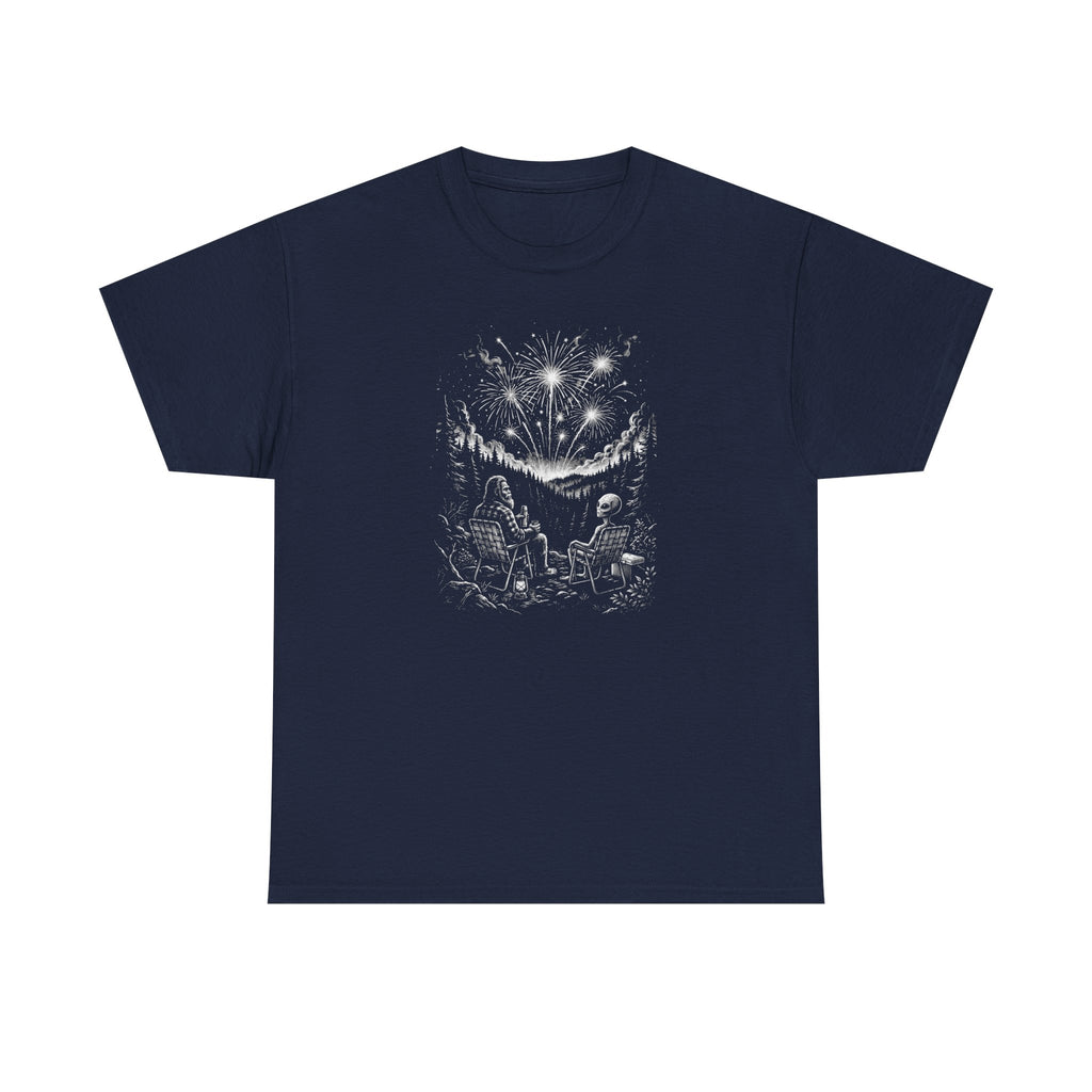 Alien & Bigfoot Independence Day Graphic Tee, Unisex 4th of July Tee