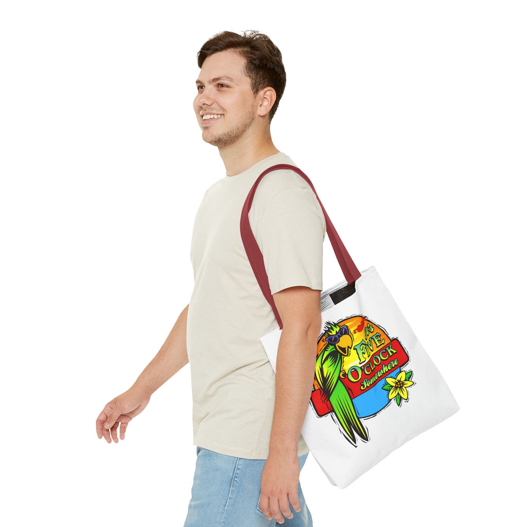 It's Five O'Clock Somewhere Tote Bag, Jimmy Buffett Tote Bag, 3 Sizes