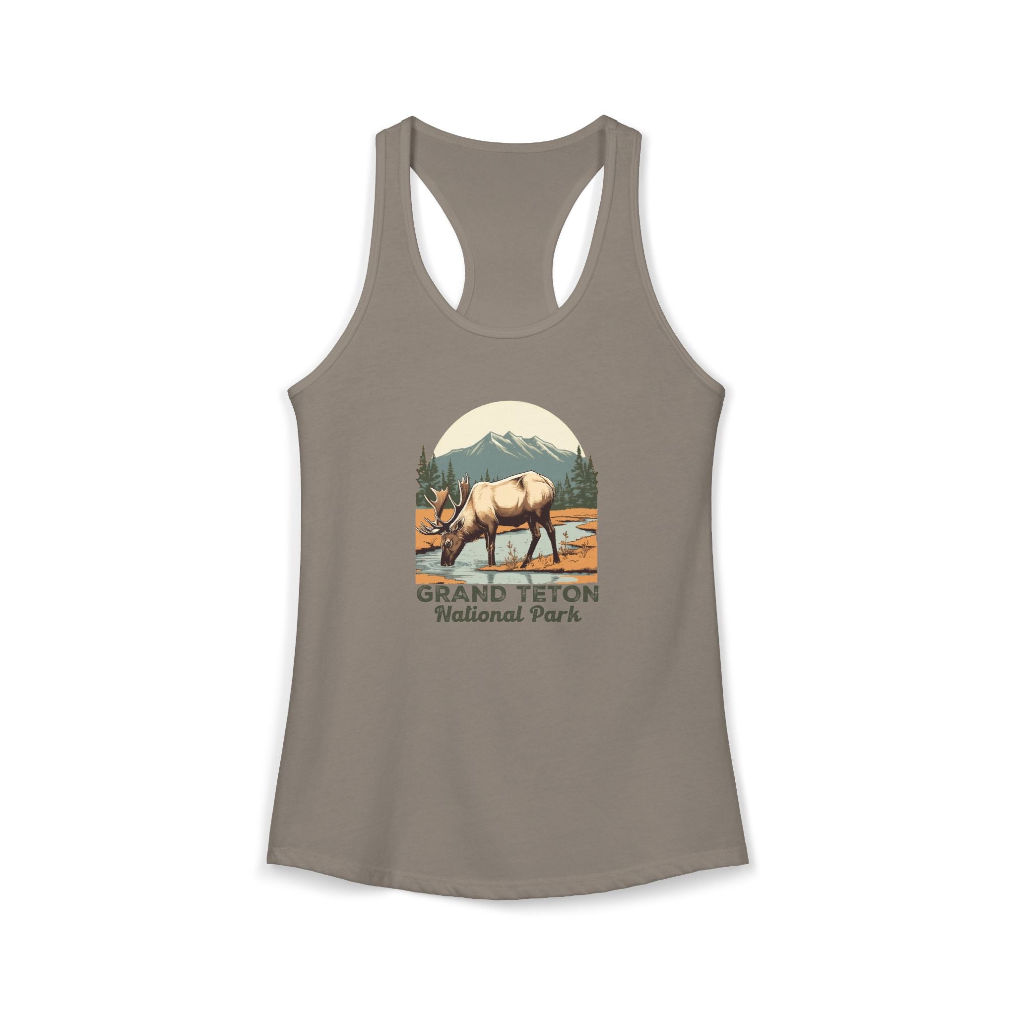 Grand Teton National Park, Women's Ideal Racerback Tank
