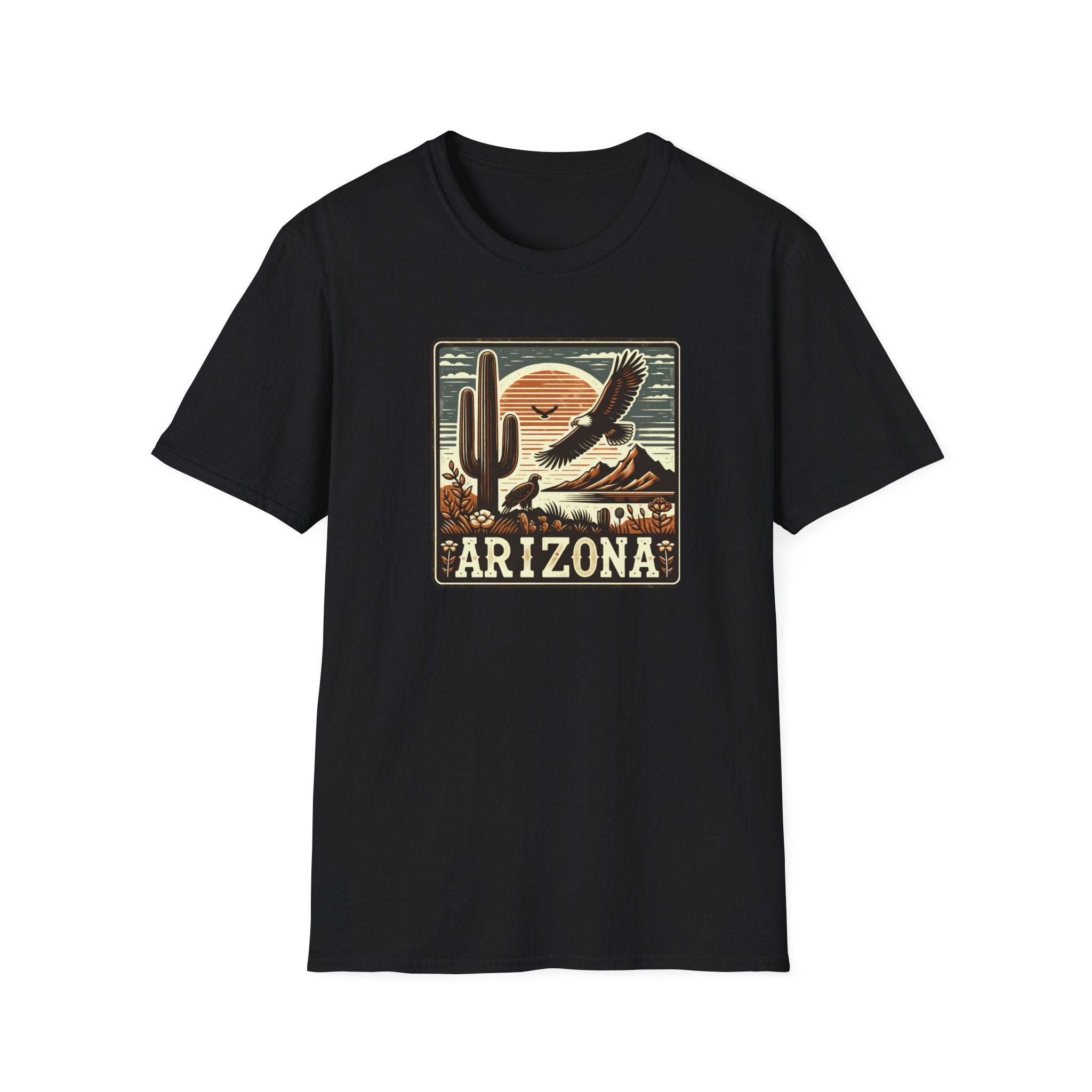 Arizona Desert Graphic T-Shirt, Southwestern Summer Shirt