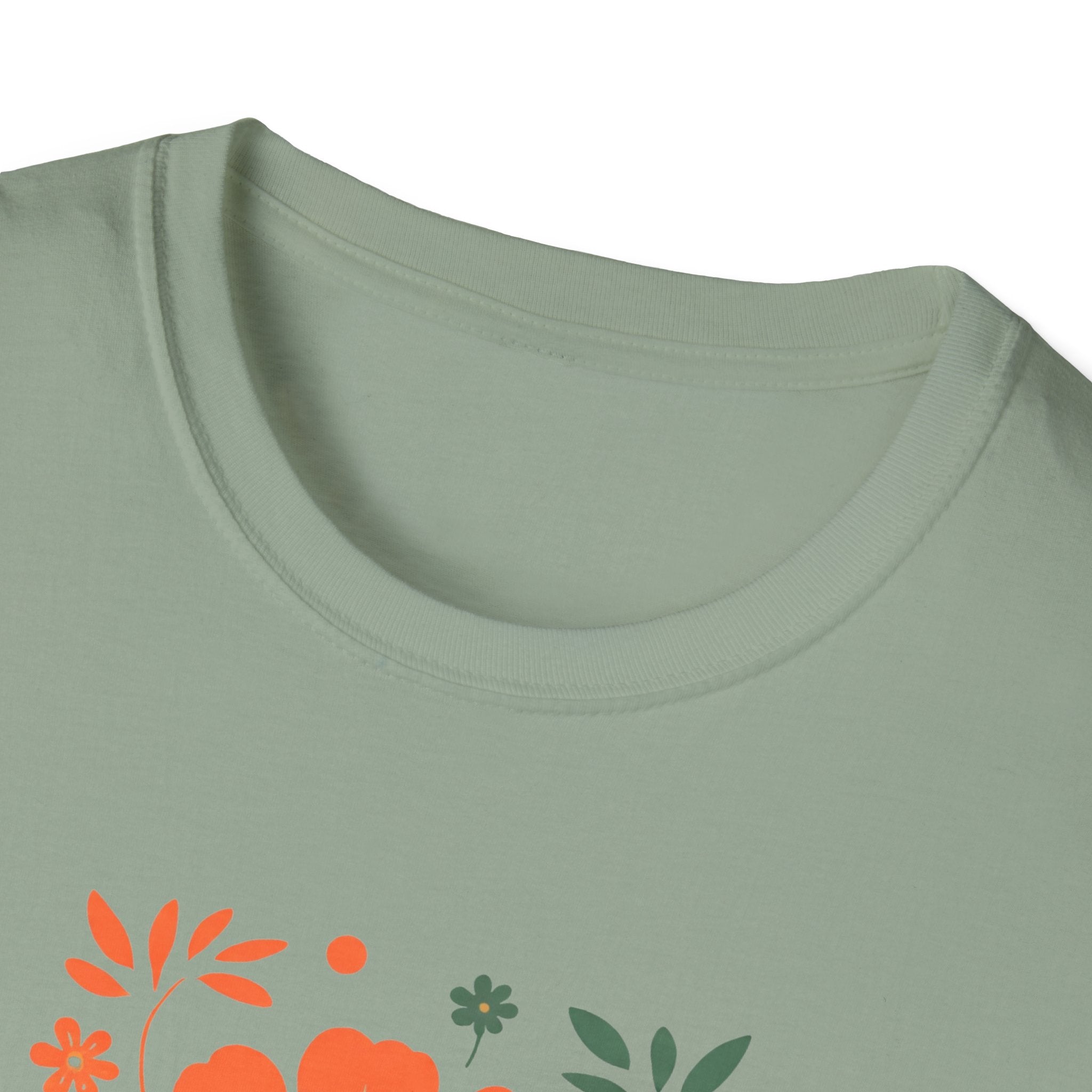 Boho Flower Graphic T-Shirt — Spring Floral Tee, Personalize Option