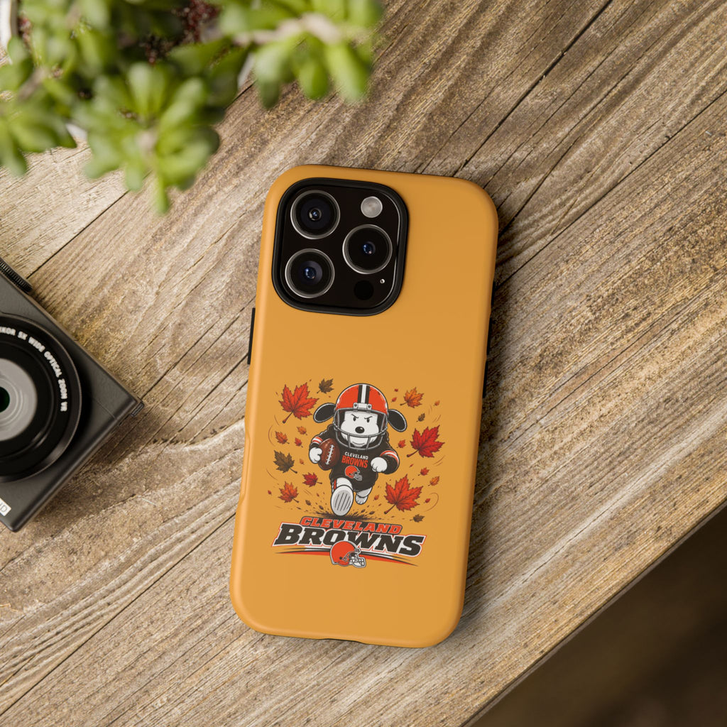 Cleveland Browns Fall Snoopy Touchdown Phone Case, 55 Sizes
