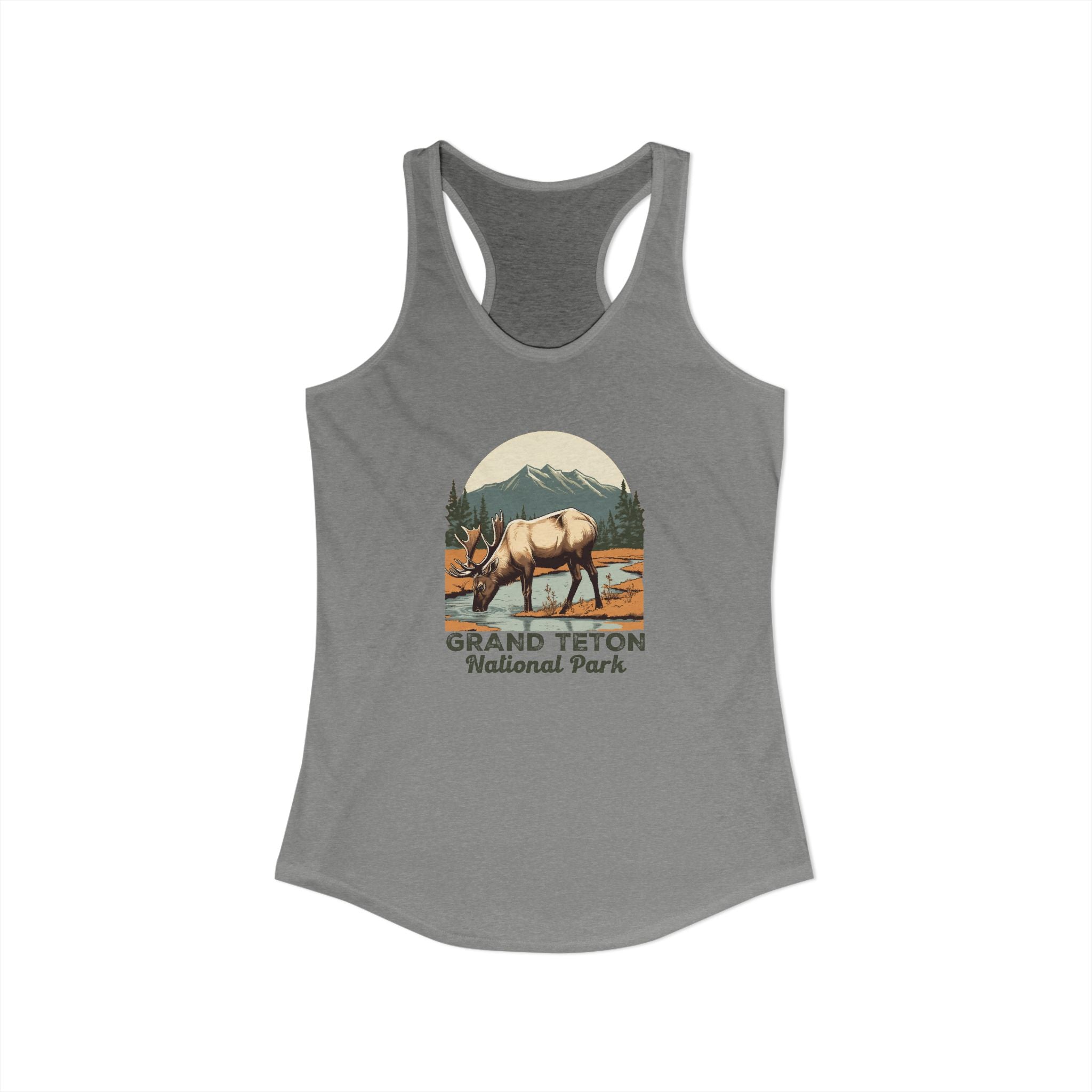 Grand Teton National Park, Women's Ideal Racerback Tank