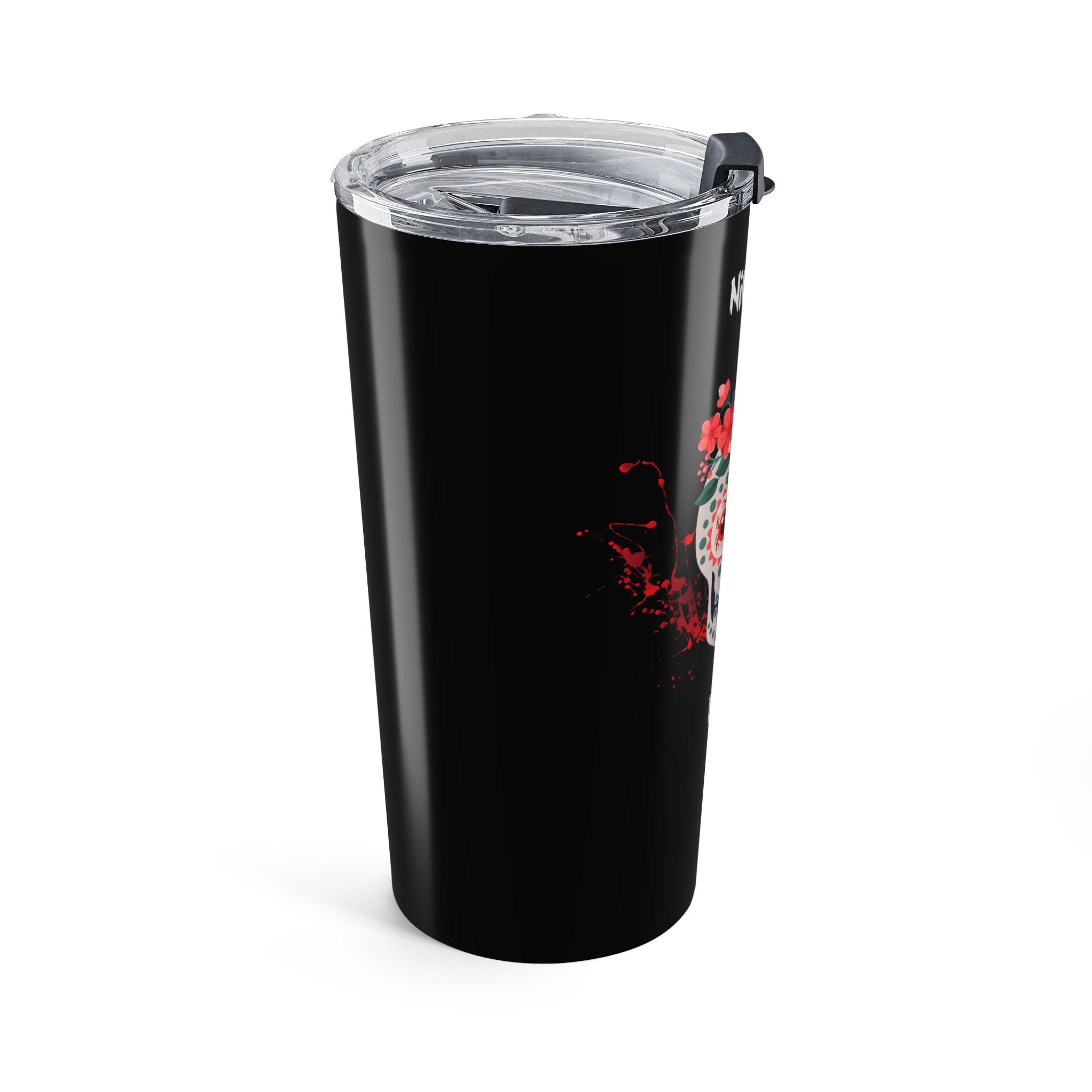 Personalized Nightshift Nurse Skull, Insulated Steel Coffee Tumbler 20oz