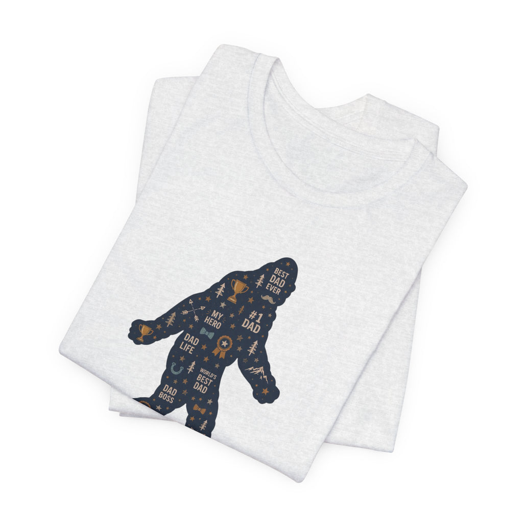 Best Dad Bigfoot Silhouette T-Shirt — Father’s Day Bigfoot Tee