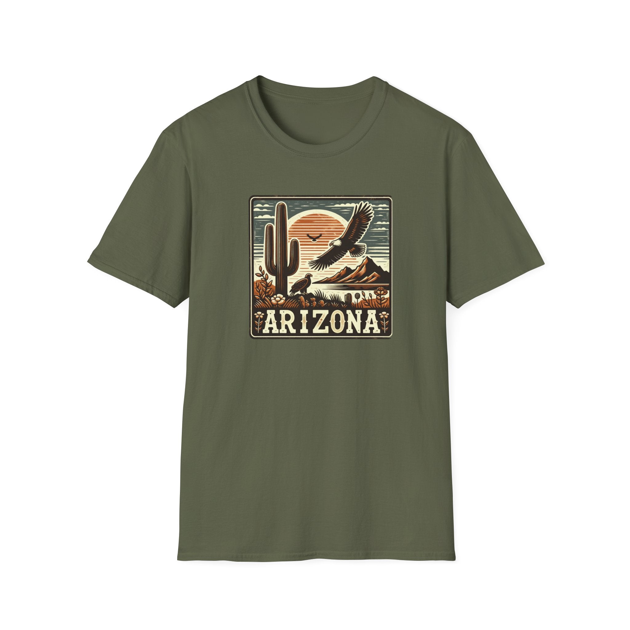 Arizona Desert Graphic T-Shirt, Southwestern Summer Shirt