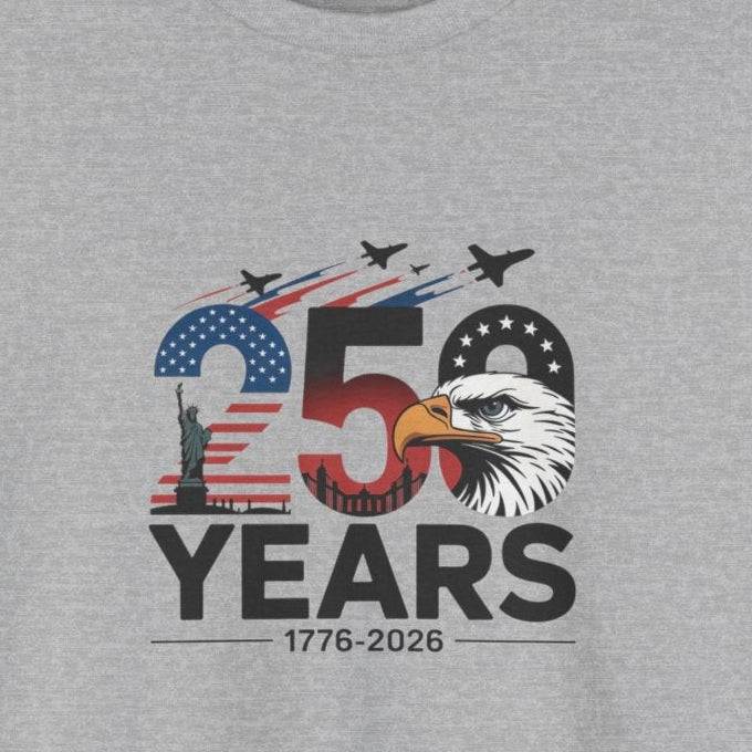 250 Year 4th of July Anniversary Tee — Patriotic Independence Day T-Shirt