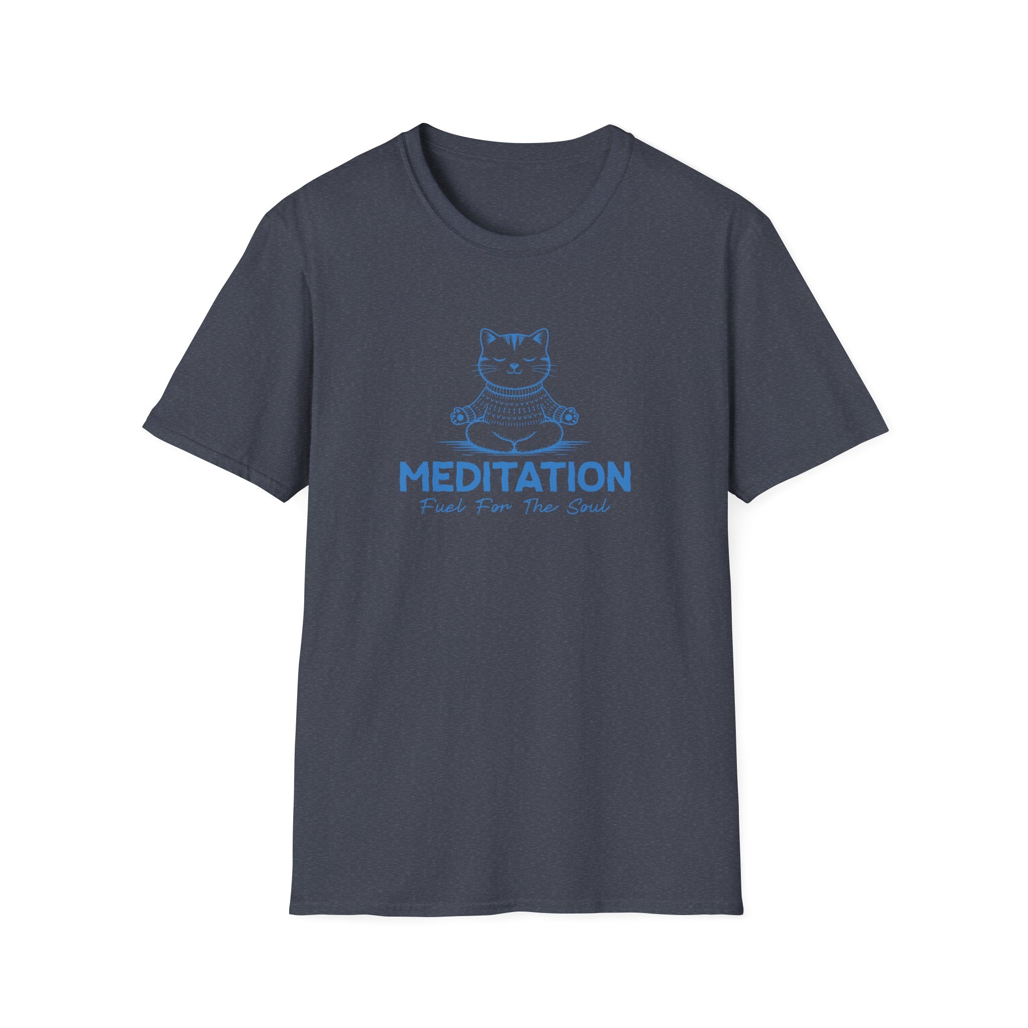 Cat Yoga Meditation T-Shirt — Cat Zen Tee for Mindfulness & Pet Lovers