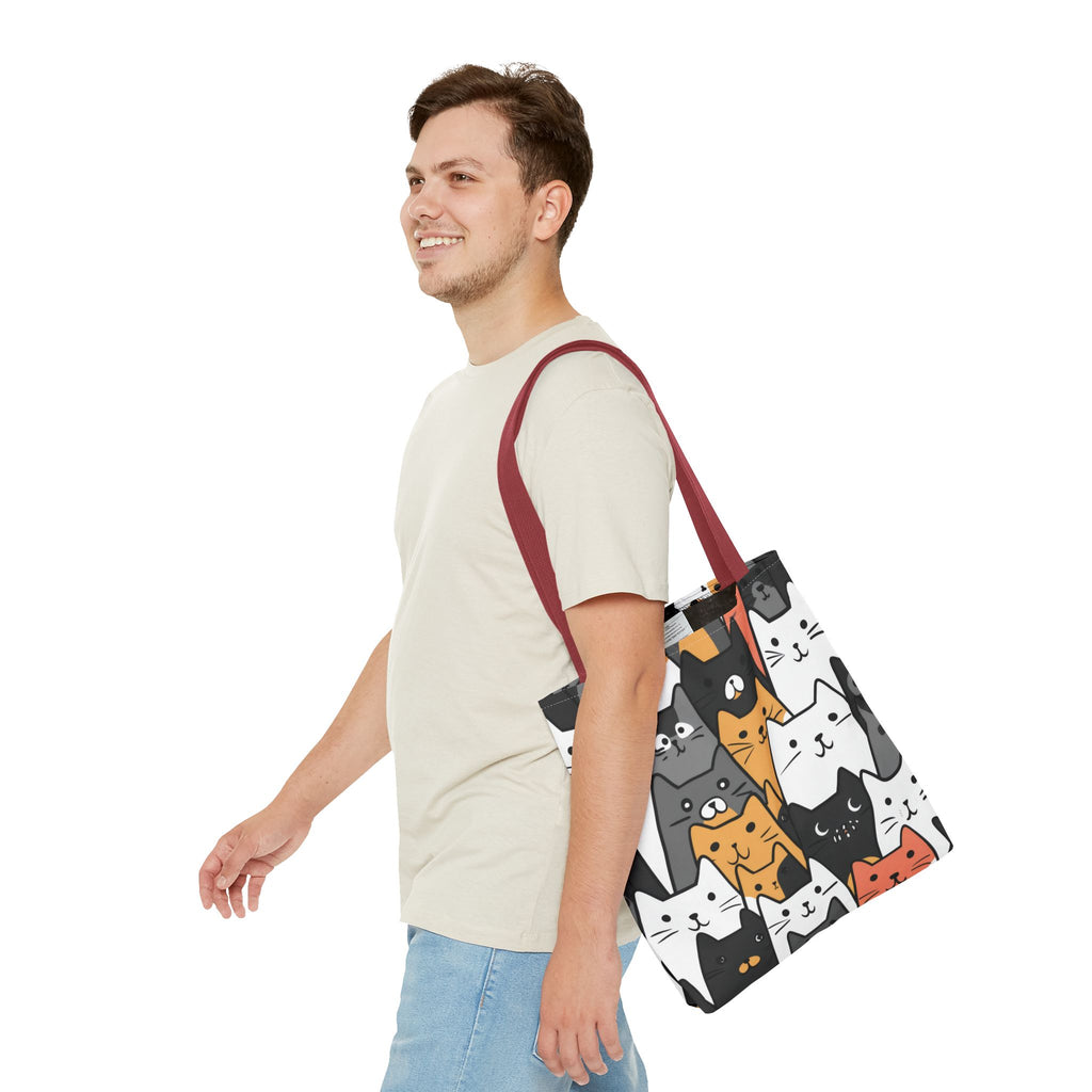Cat Face Tote Bag, 3 Sizes