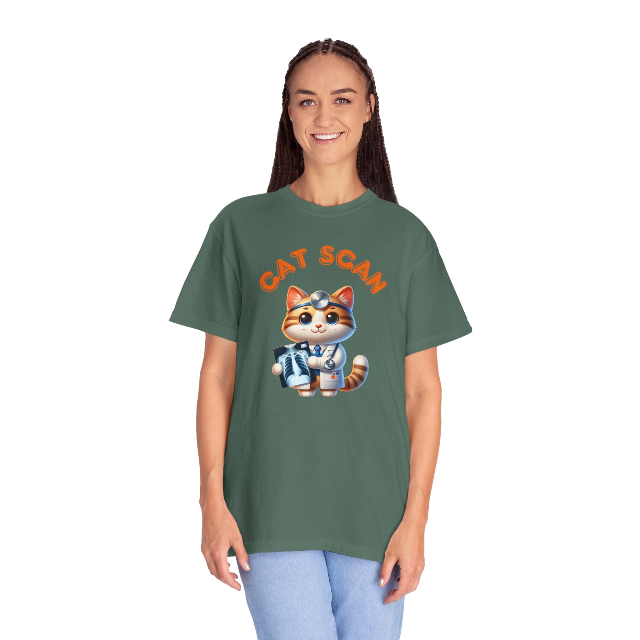 Cat Scan T-Shirt, Funny Cat Tee, Unisex Graphic Shirt, Cat Lover Gift, Animal X-Ray Tee