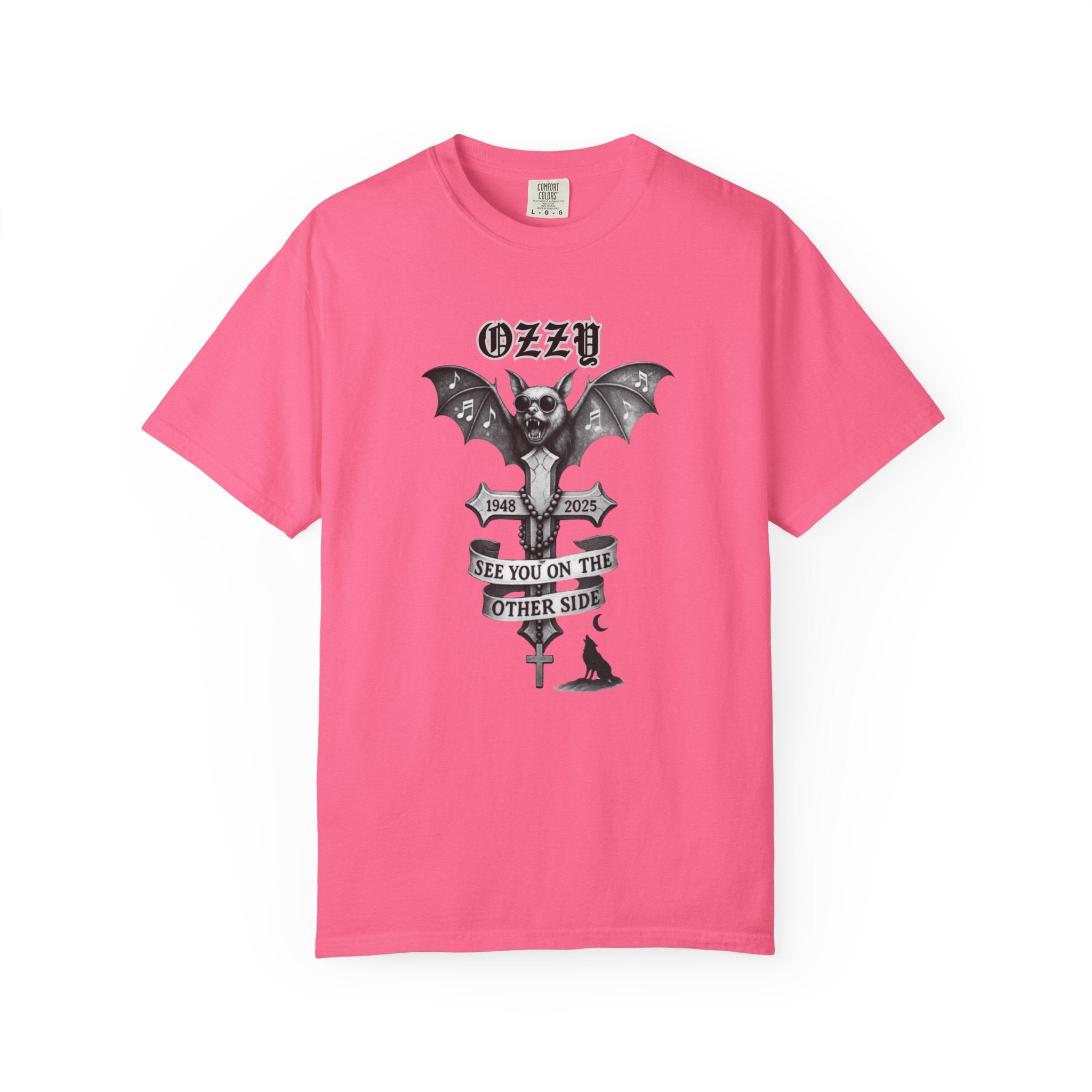 OZZY Bat Memorial T-Shirt, Memorial Blk Sabbath, Music Lover Tee, Ozzy Fan Shirt, Rock T-Shirt, Ozzy Unisex T-Shirts