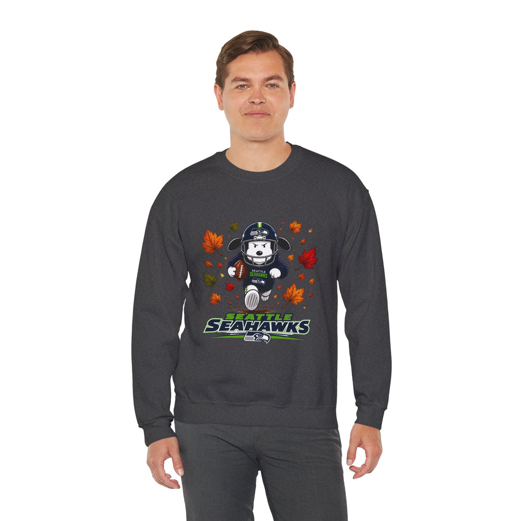 Seattle Seahawks Snoopy Touchdown Fall Sweatshirt for Men and Women