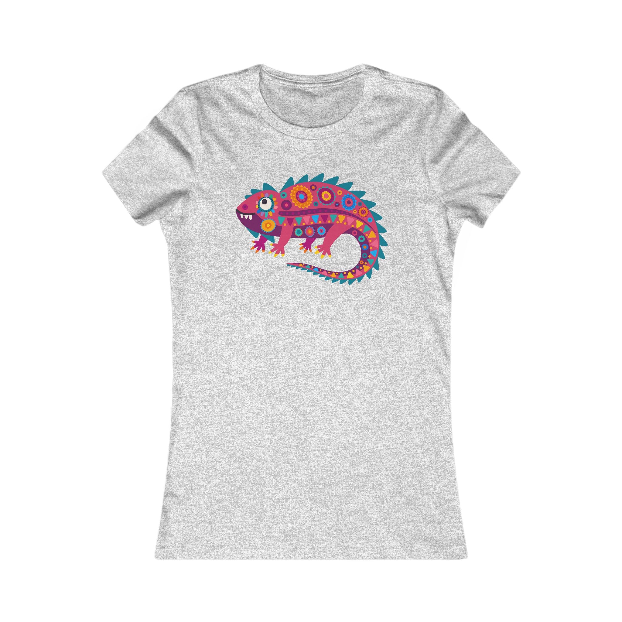 Southwestern Lizard Women's Fitted T-Shirt