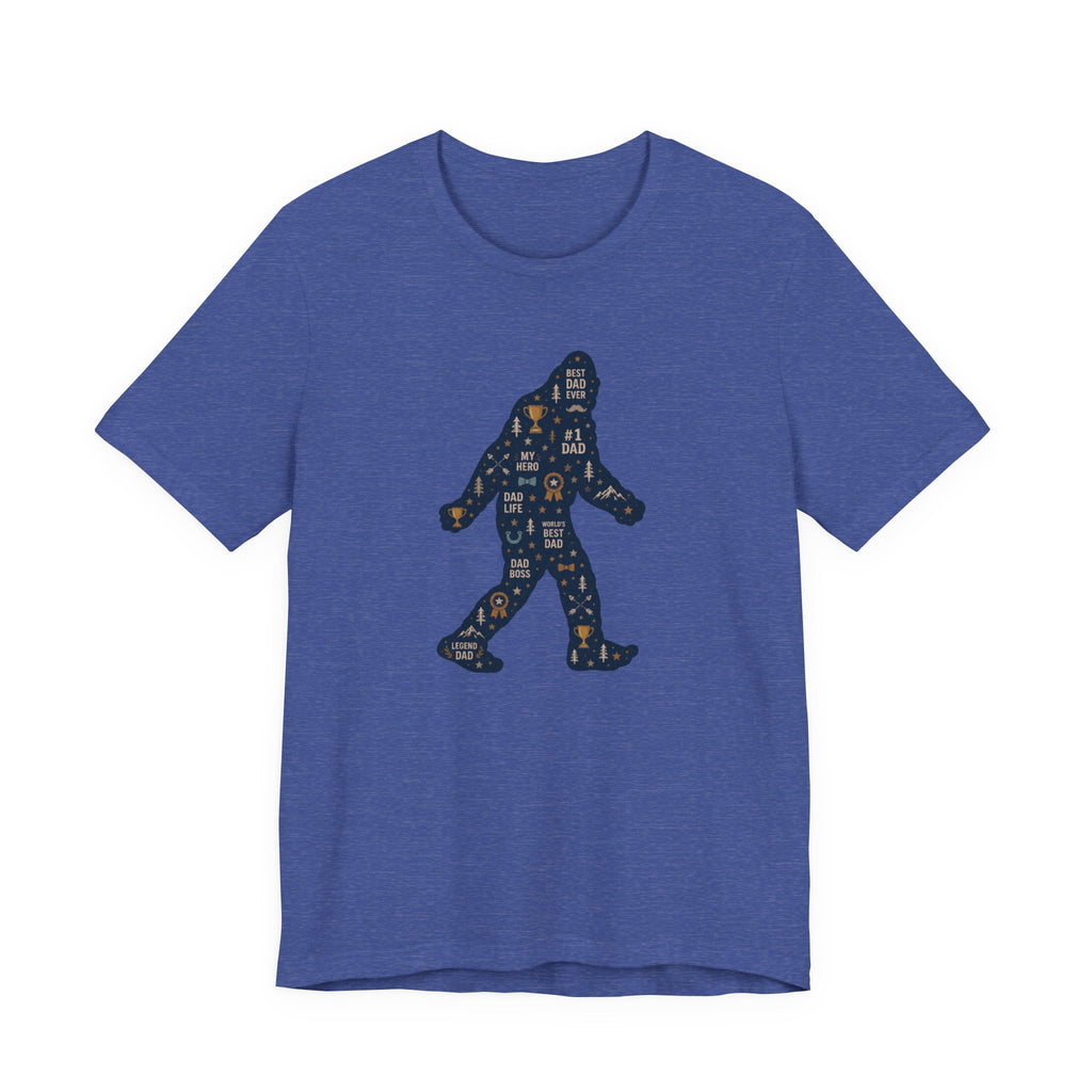 Best Dad Bigfoot Silhouette T-Shirt — Father’s Day Bigfoot Tee