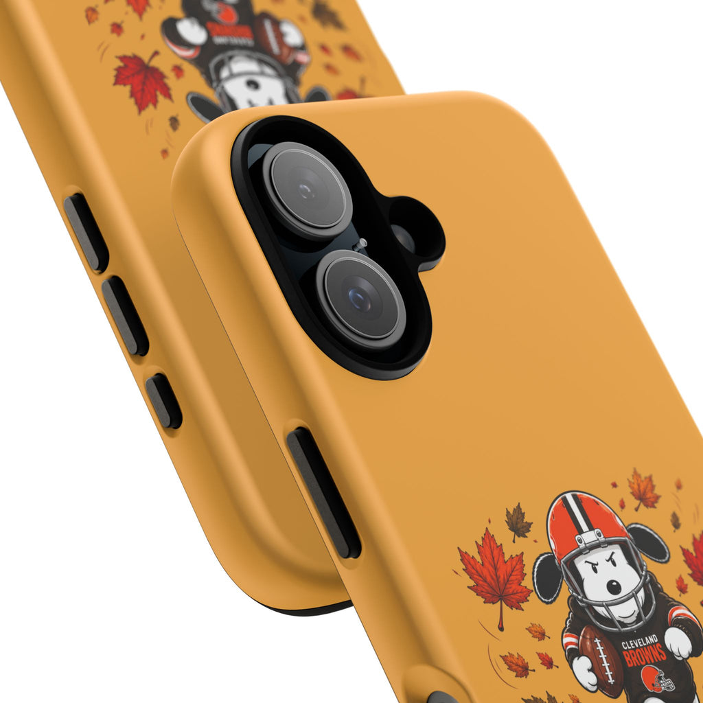 Cleveland Browns Fall Snoopy Touchdown Phone Case, 55 Sizes