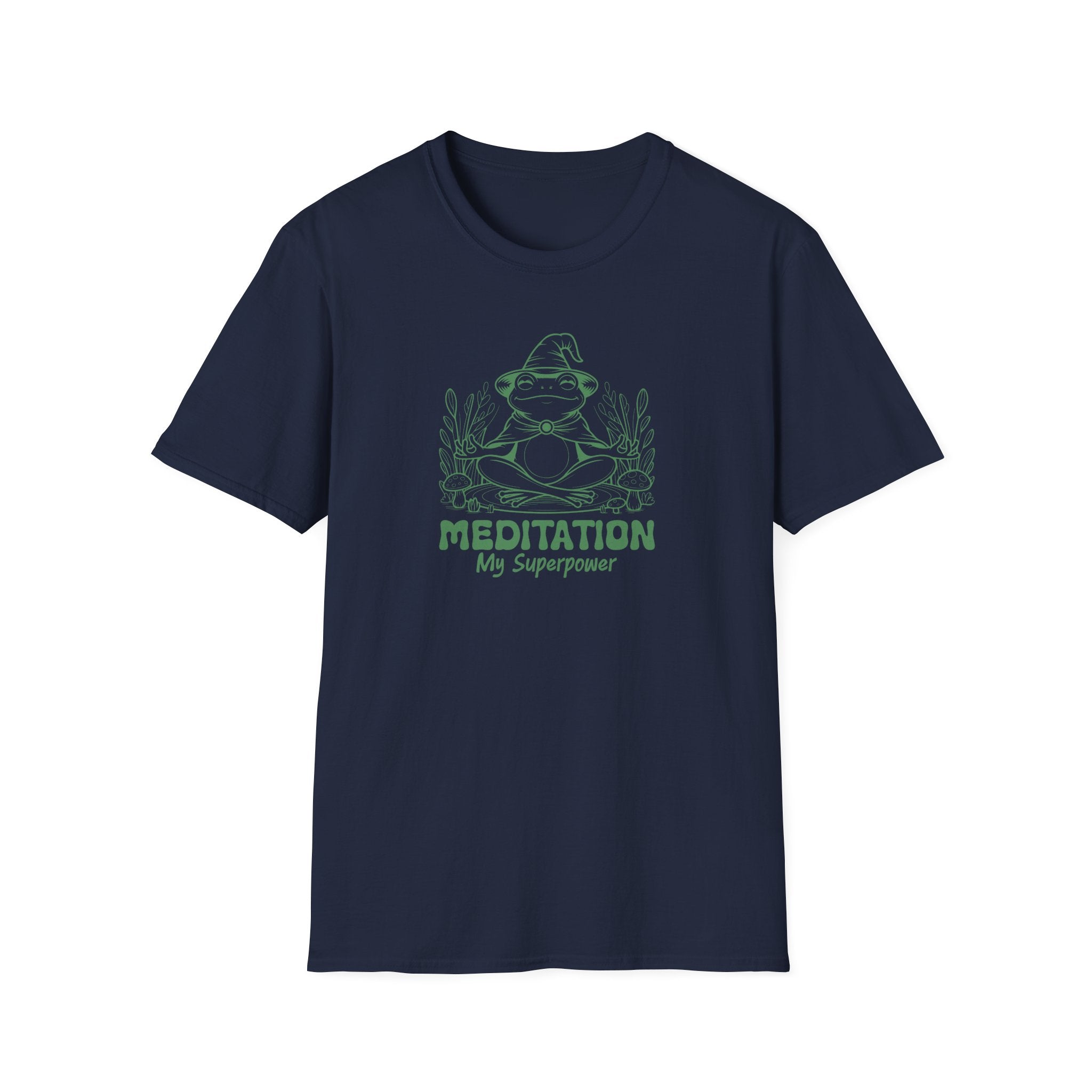 Frog Meditation Yoga T-Shirt — Calm Amphibian Zen Tee