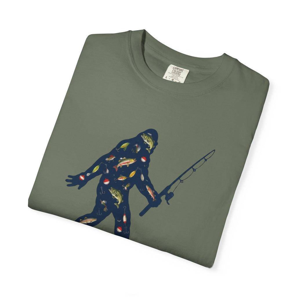 Bigfoot Fishing T-Shirt Father's Day Gift