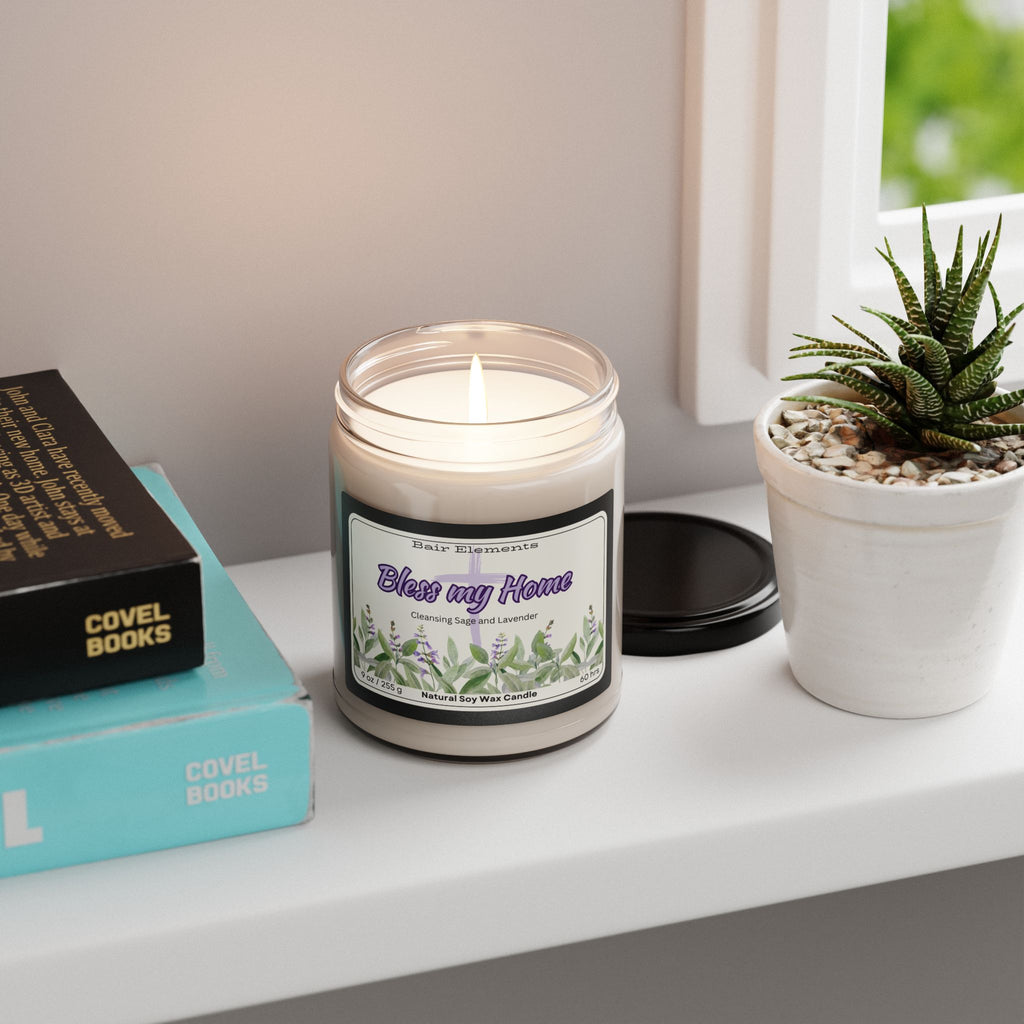 Bless my Home, Sage and Lavender Soy Candles, 9oz