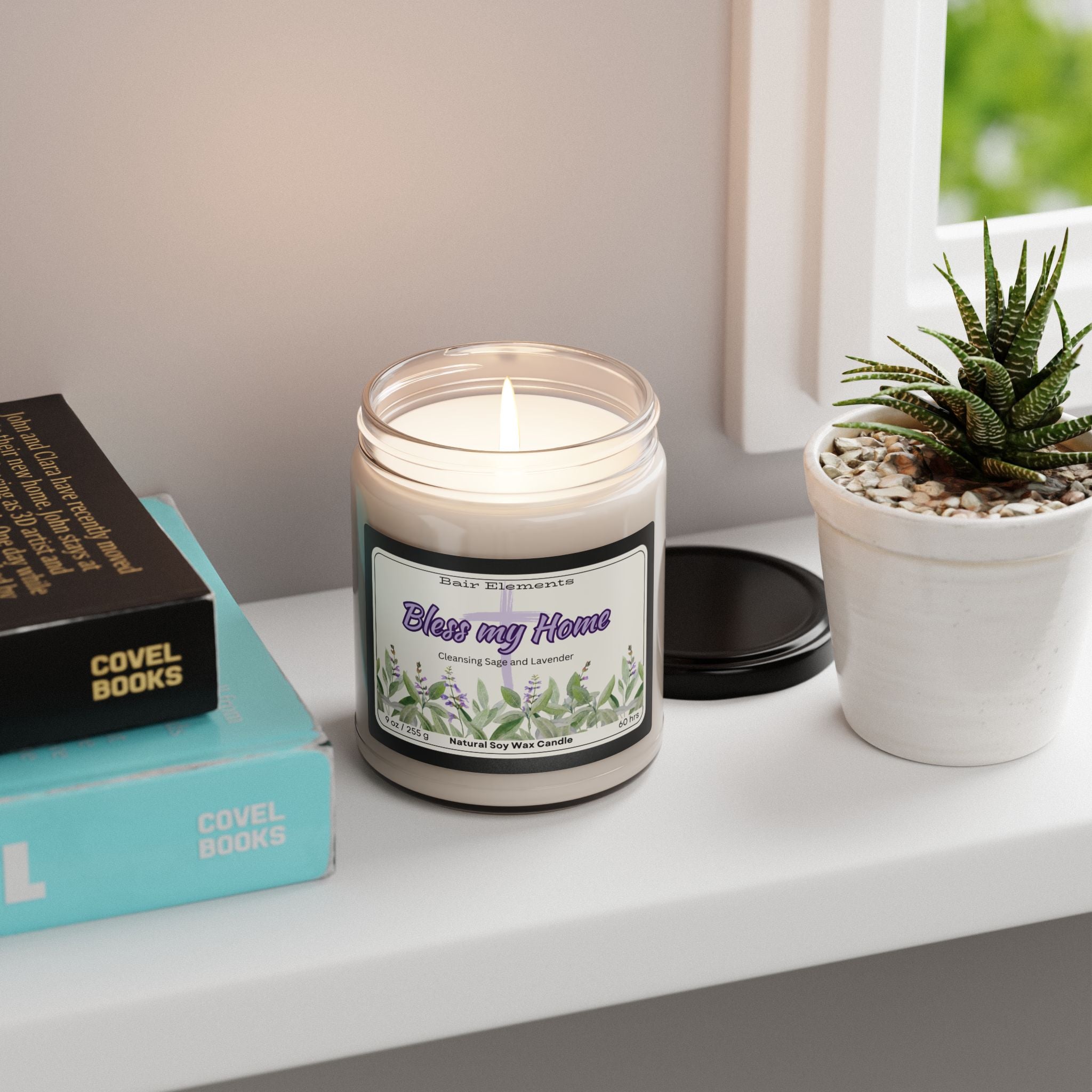 Bless my Home, Sage and Lavender Soy Candles, 9oz