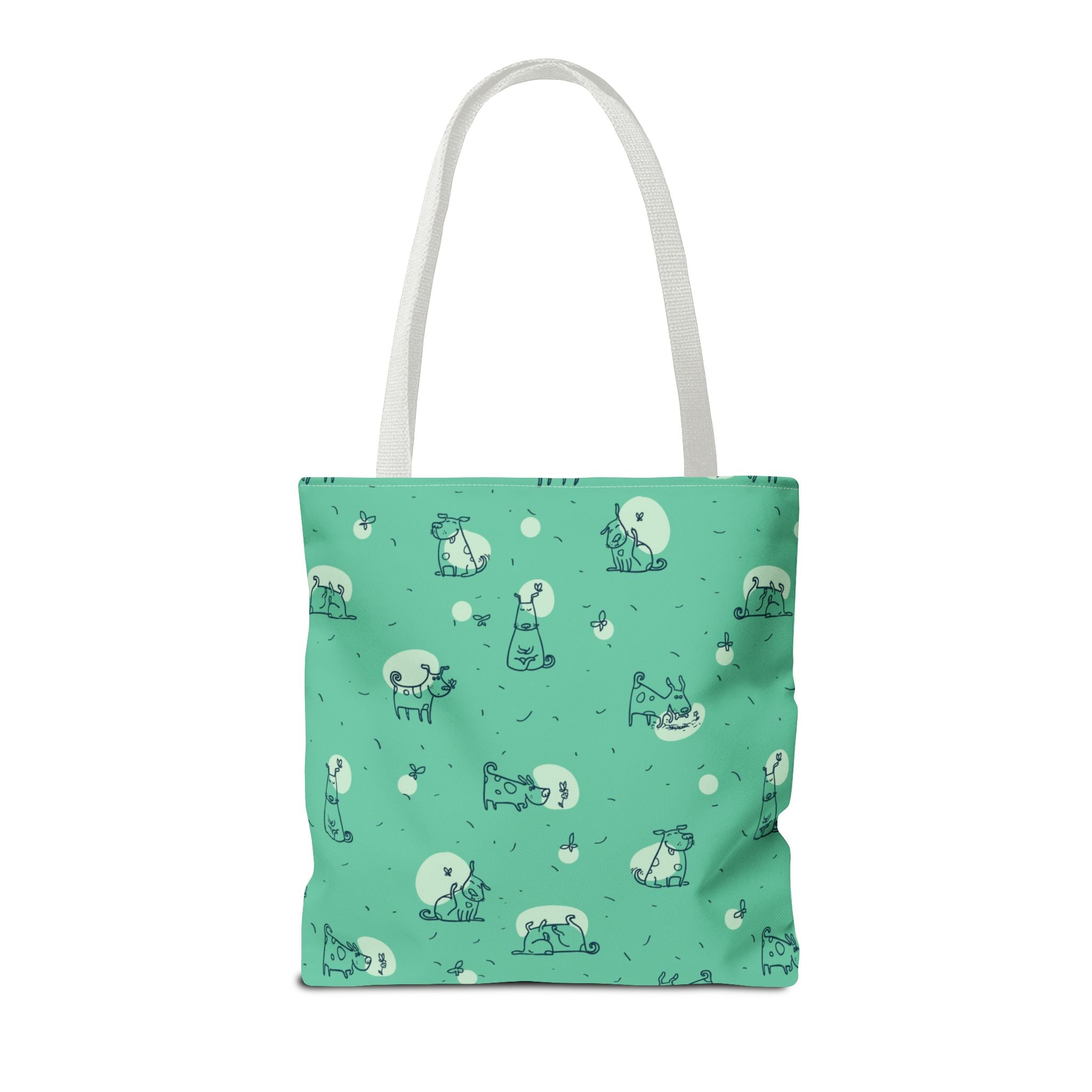 Cute Dog Print Tote Bag, 3 Sizes