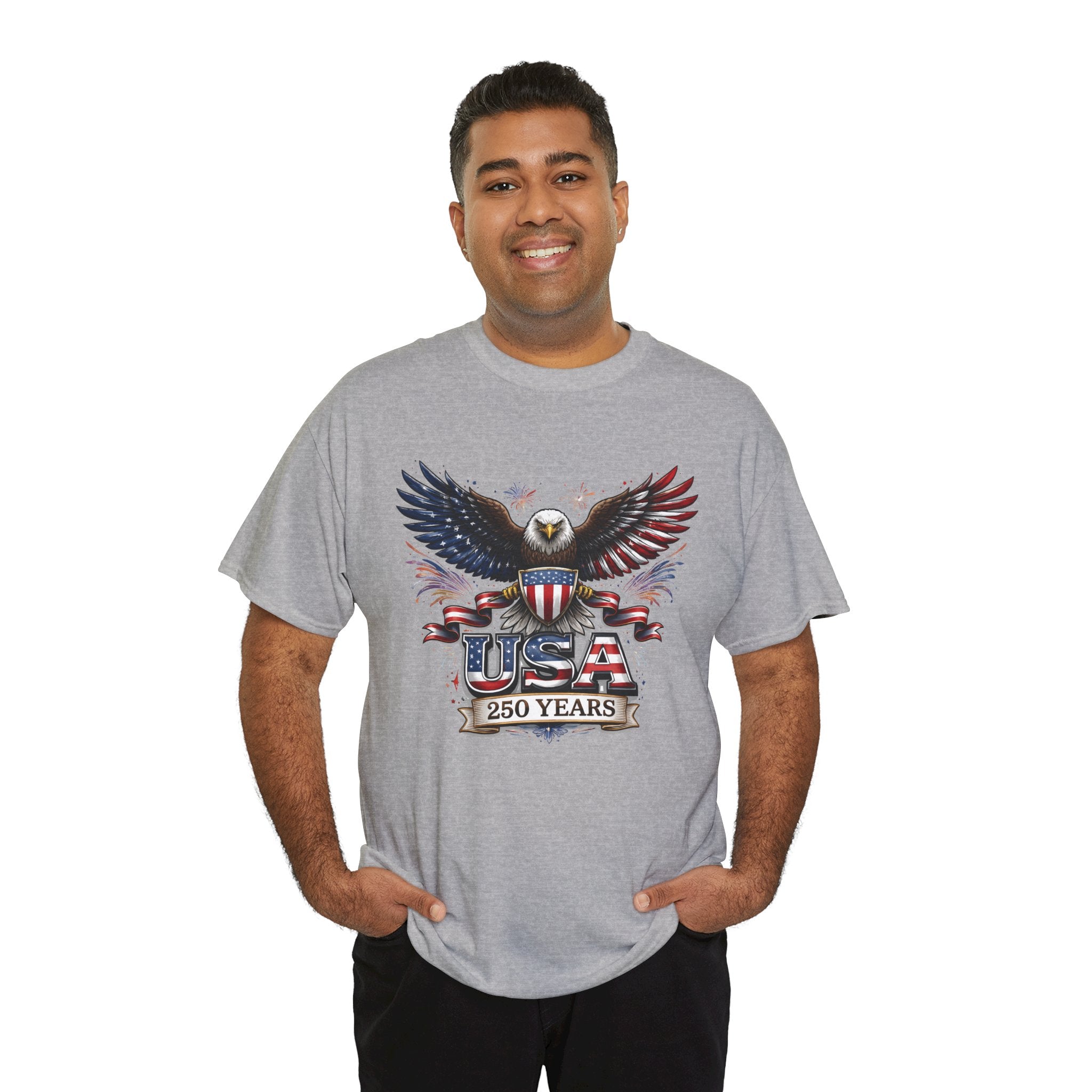 Patriotic Eagle T-Shirt — 250 USA 4th of July Tee