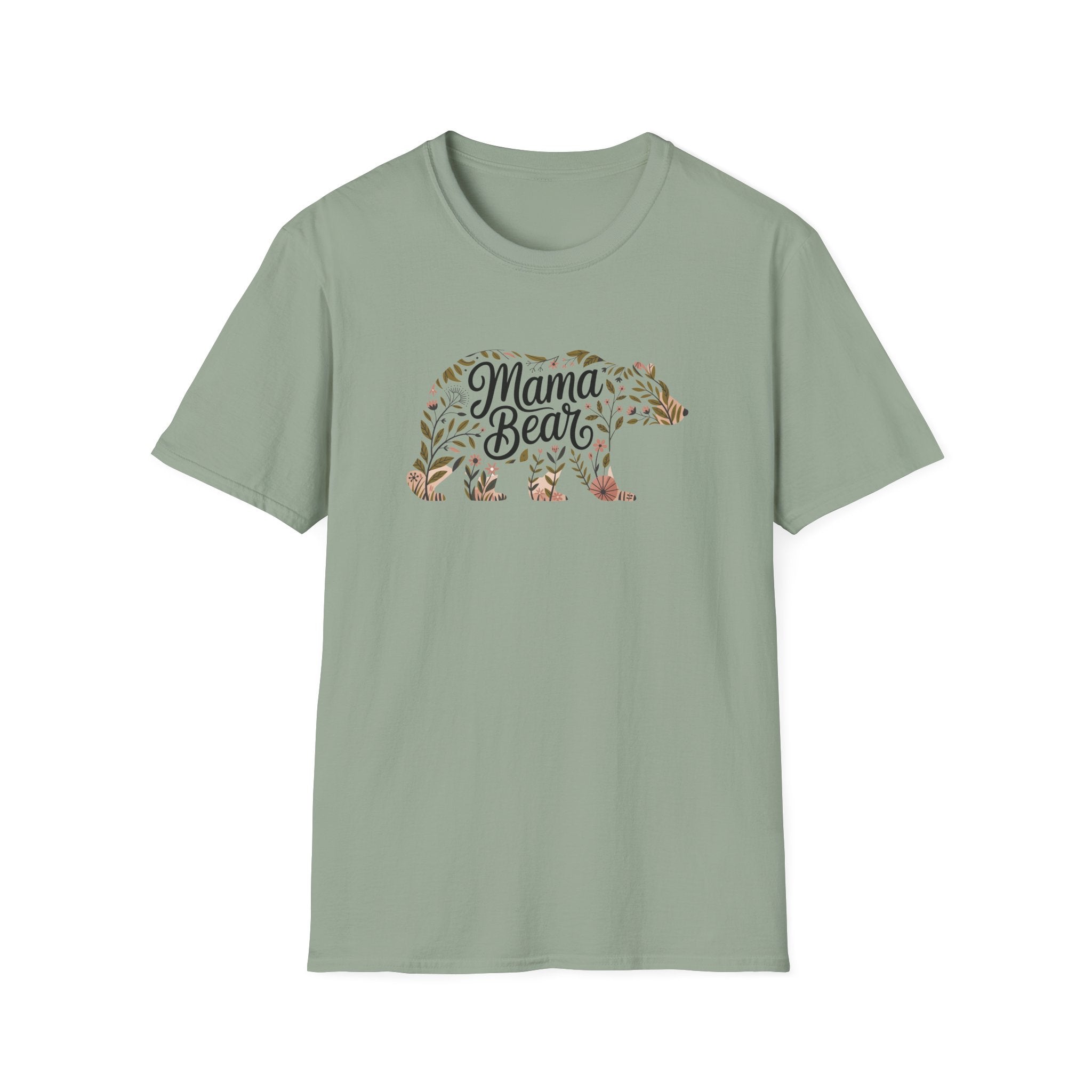 Boho Mama Bear Floral T-Shirt — Mother's Day Tee for Moms