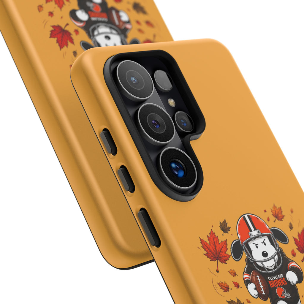 Cleveland Browns Fall Snoopy Touchdown Phone Case, 55 Sizes